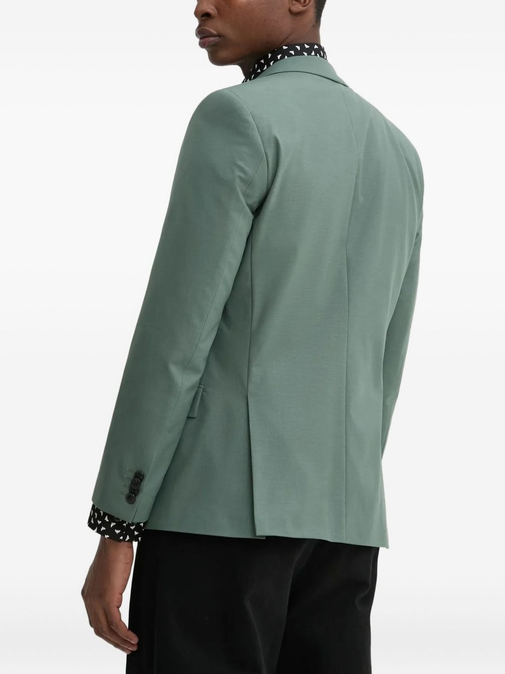 peak-lapel double-breasted blazer - 2