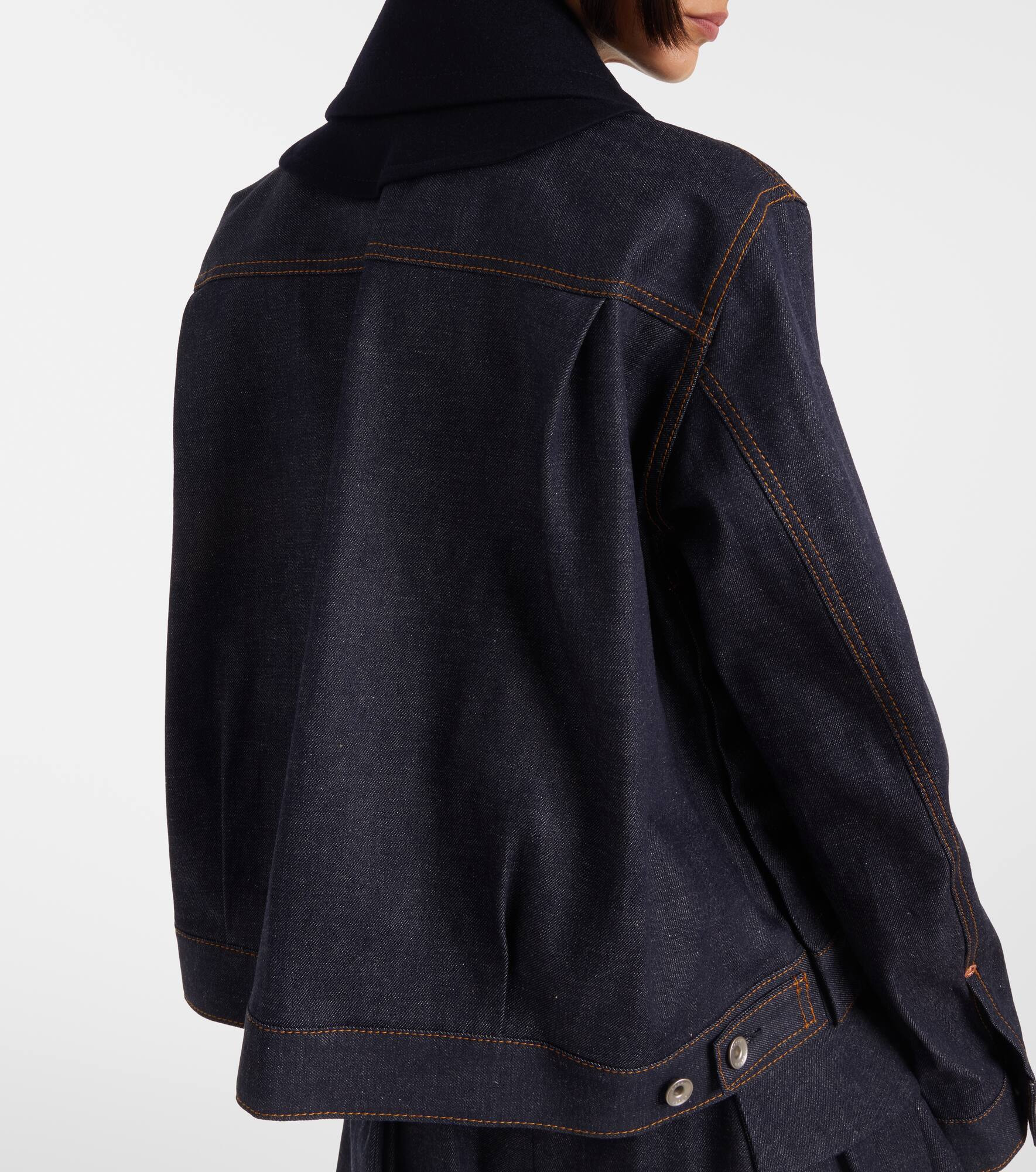 Paneled denim jacket - 6