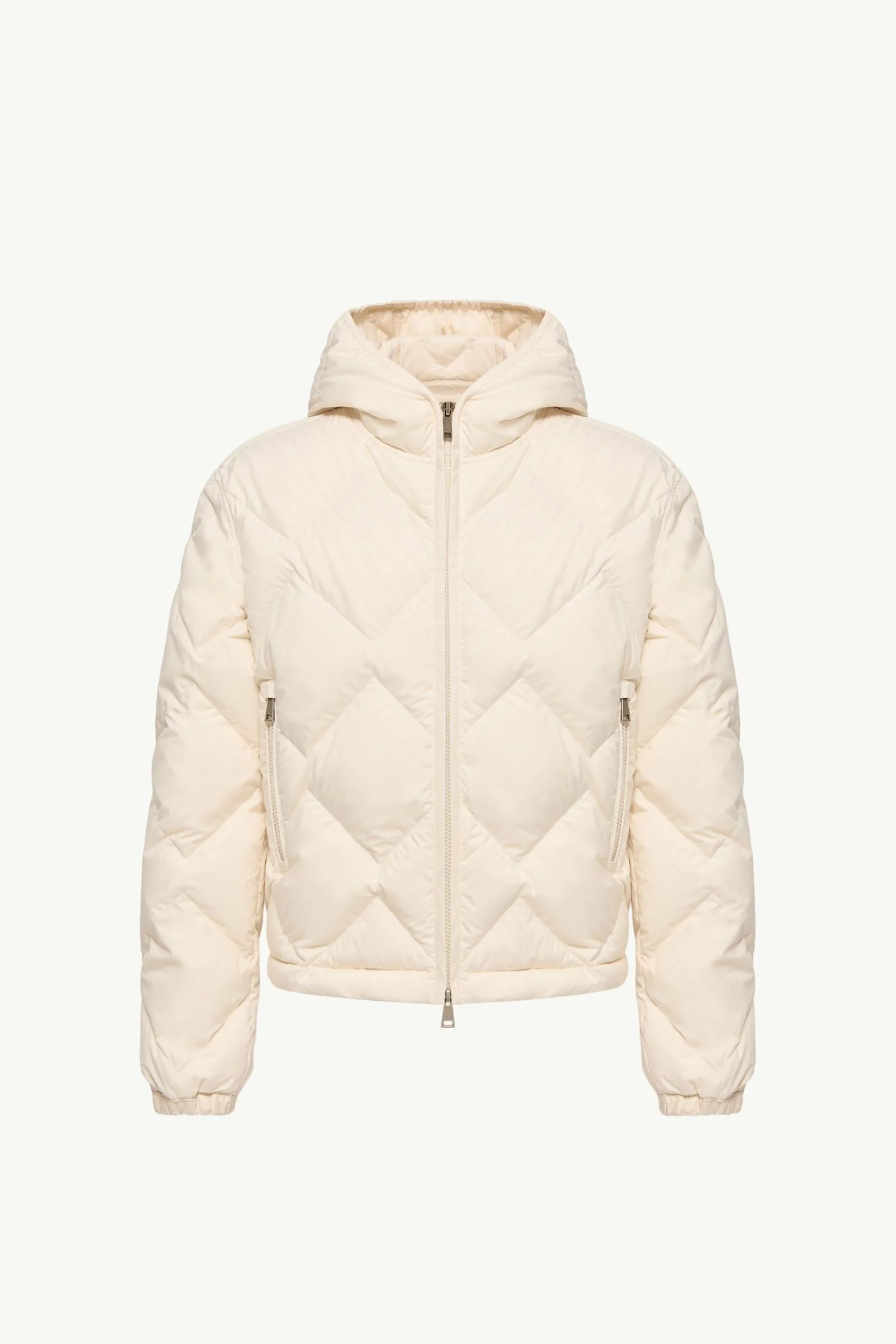 Arvouinne Hooded Triangle-Quilted Short Down Jacket - 1