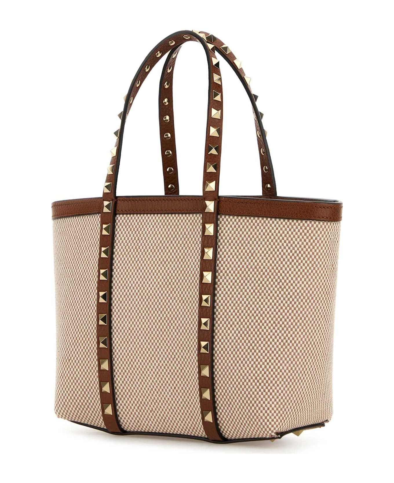Two-tone Canvas Medium Rockstud Handbag - 2