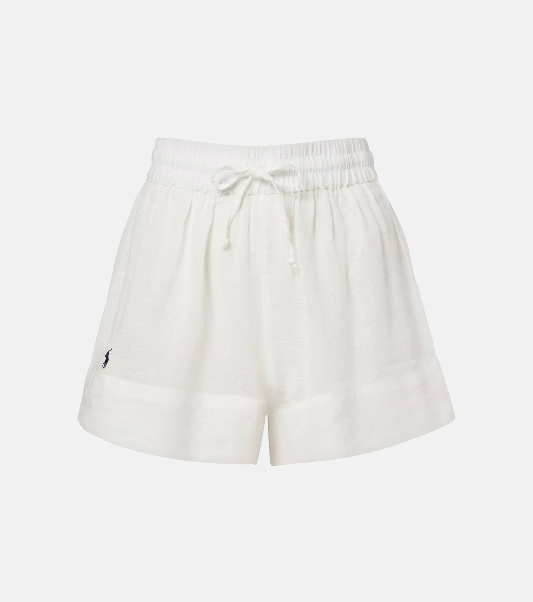 Cotton and linen Bermuda shorts - 1
