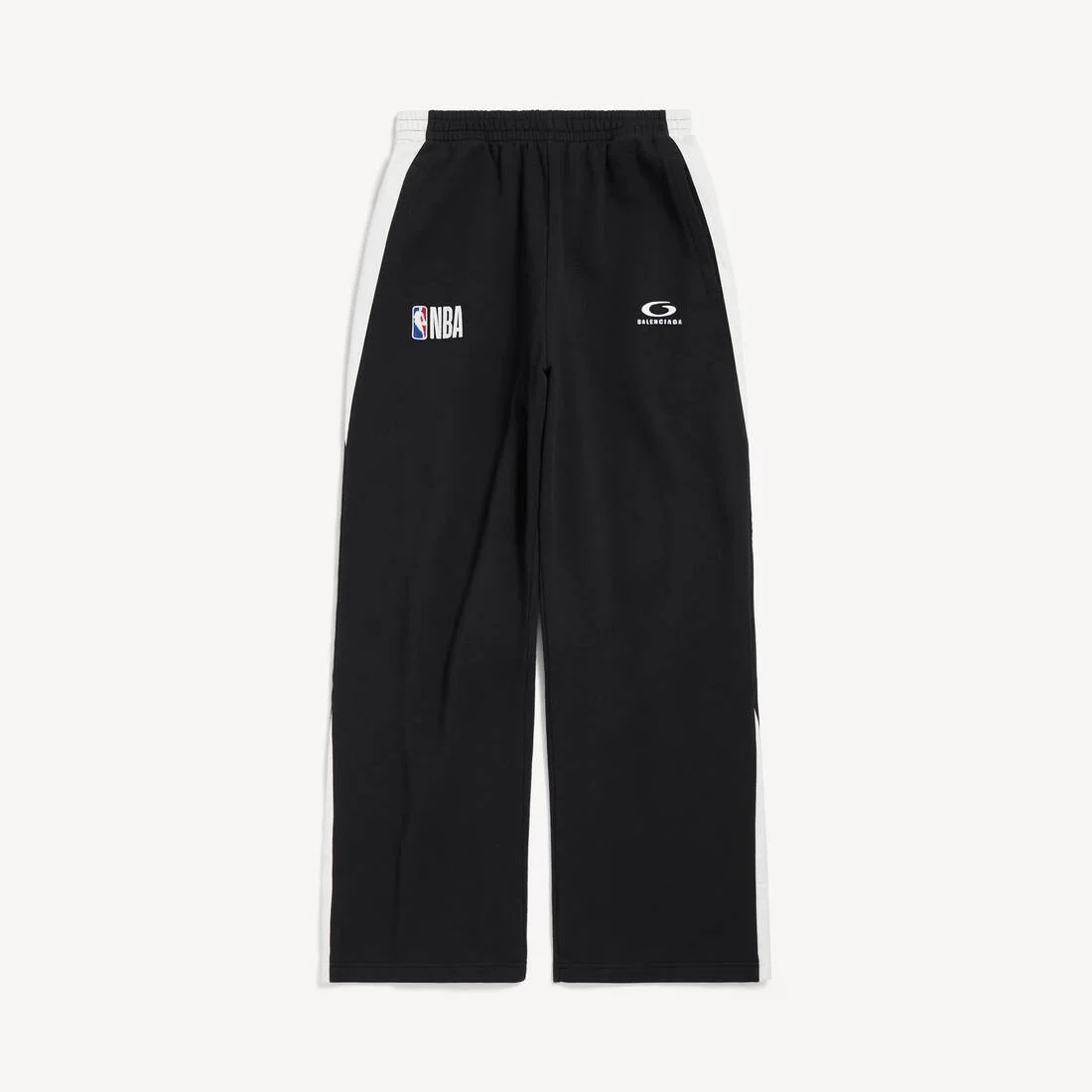 Men's Balenciaga | Nba Collaboration Oversized Sweatpants in Black/white - 1