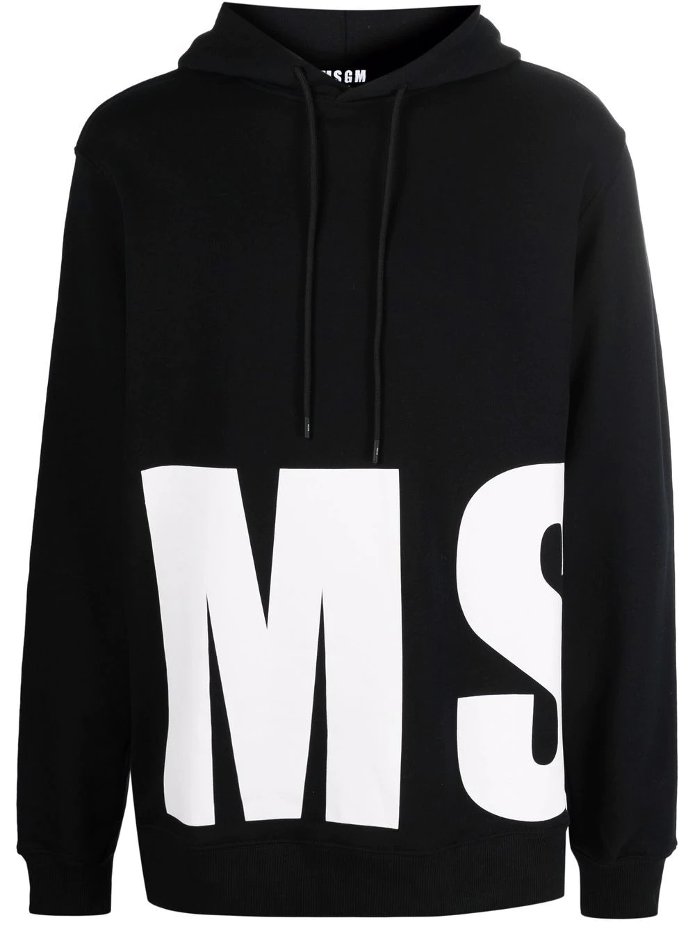 logo-print cotton hoodie - 1