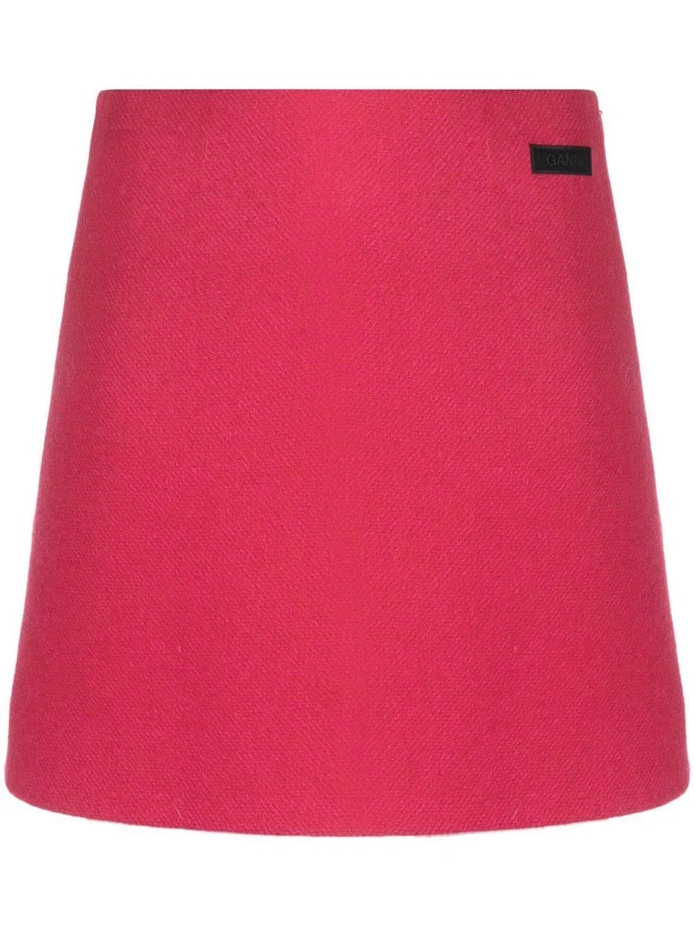 logo-patch pencil skirt - 1