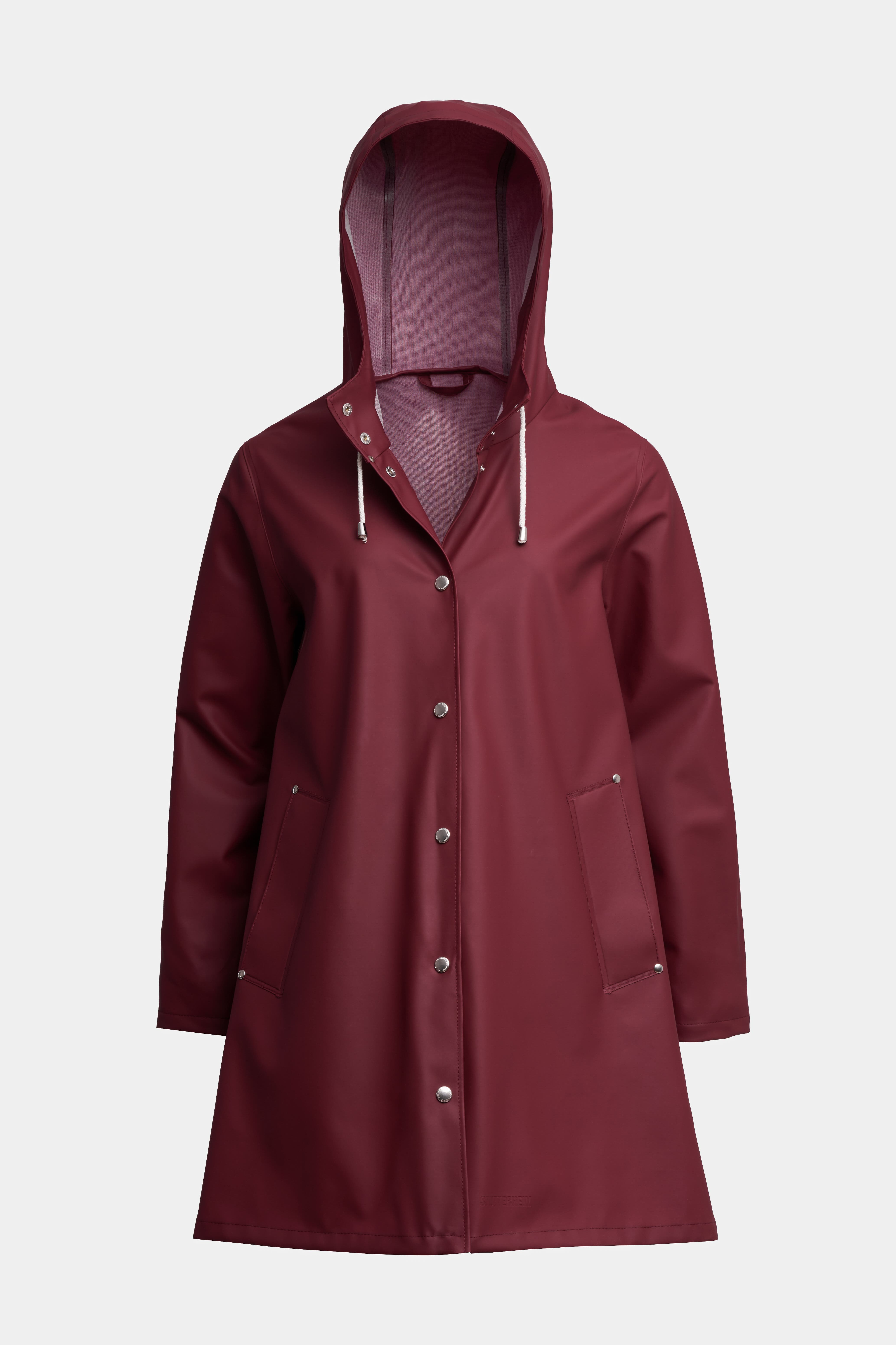Stutterheim Mosebacke Lightweight Raincoat in Burgundy at Nordstrom - 2