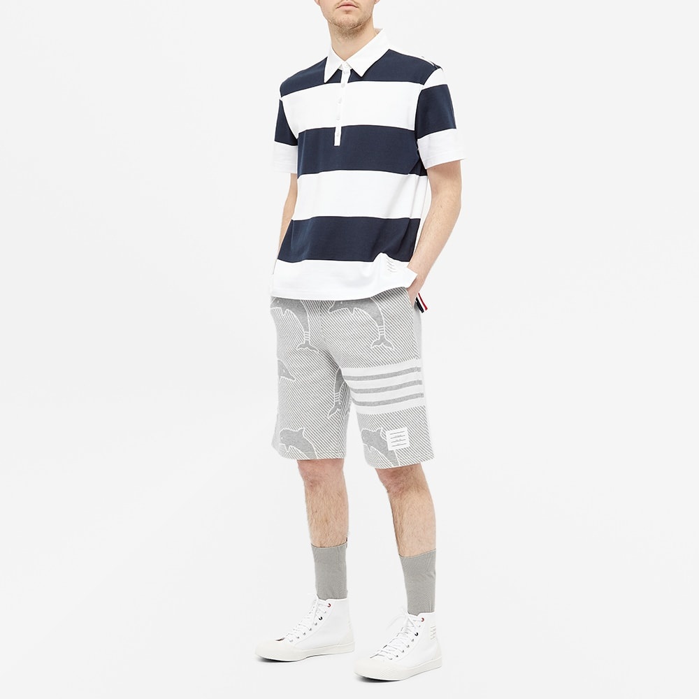 Thom Browne Dolphin Jacquard Four Bar Sweat Short - 7