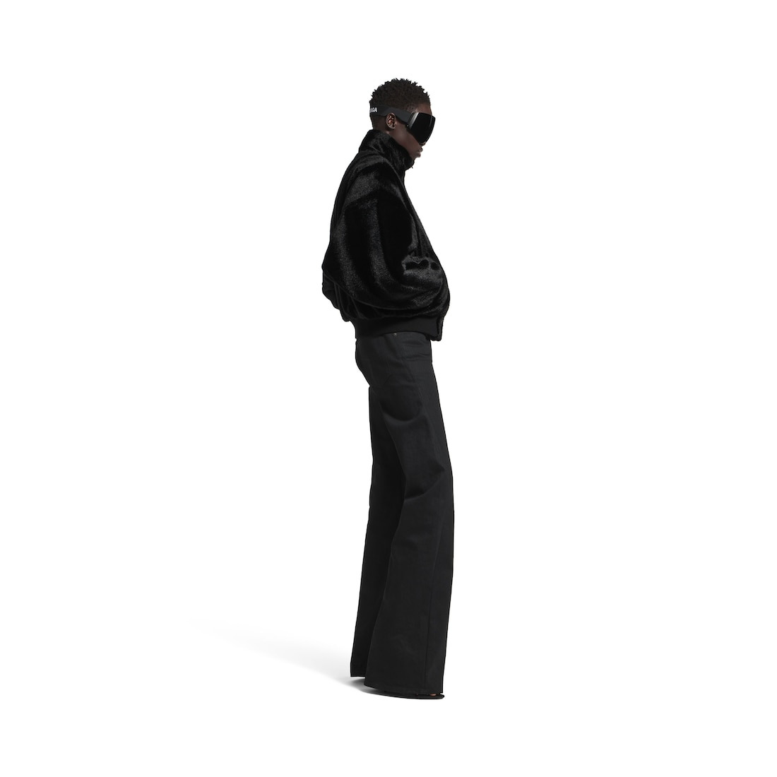 Women's Cropped Jacket in Black - 3
