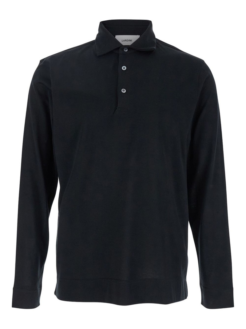 cotton-silk polo shirt 1