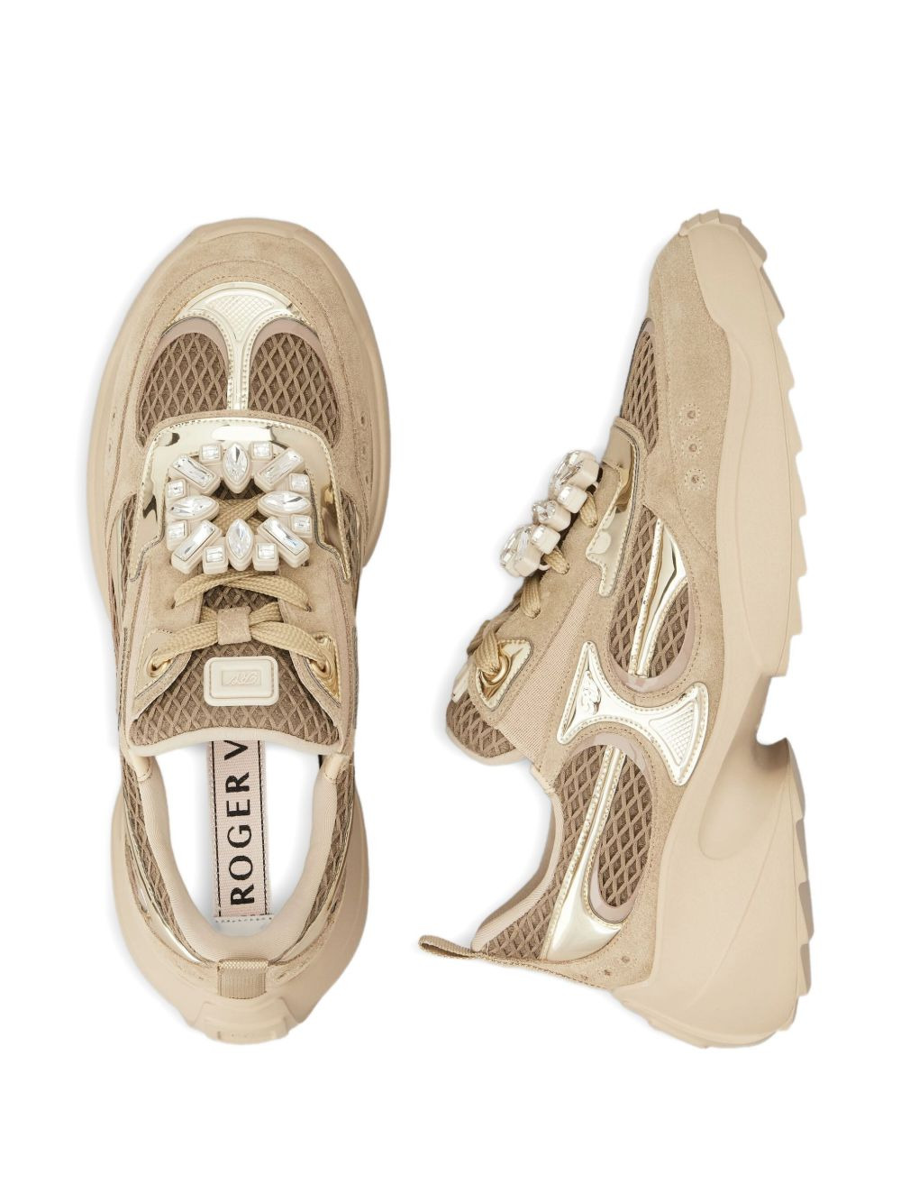 Viv' on the Run crystal-embellished sneakers - 4