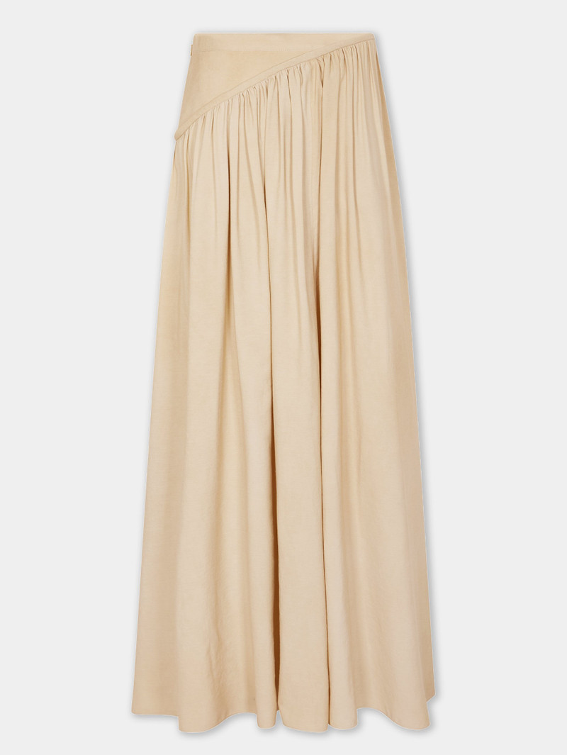 VISCOSE TWILL에 있는 OCHRE LONG SKIRT 7