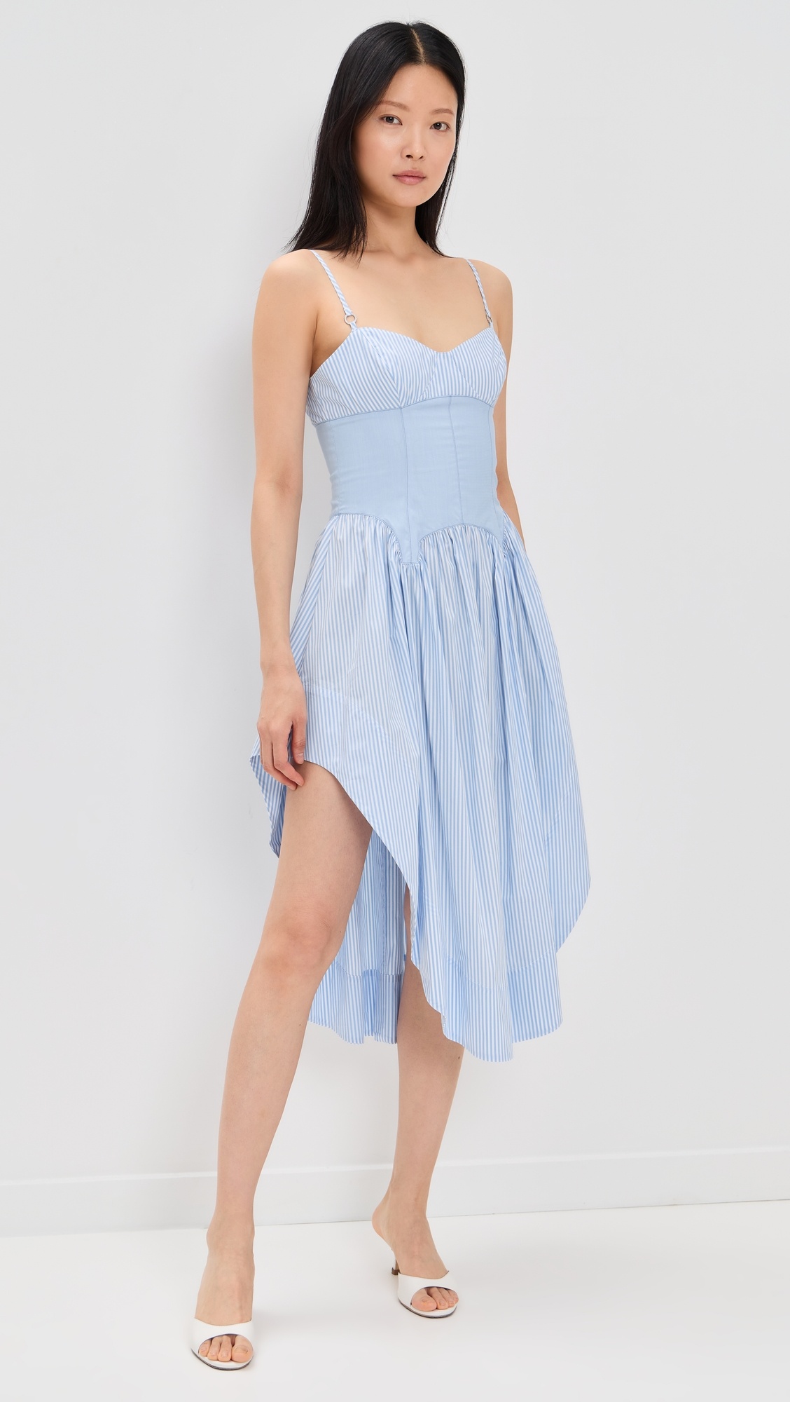 Poplin Cupped Midi Dress - 6