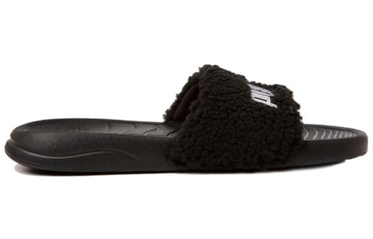 PUMA Popcat 20 Fleece Slippers Black 375955-01 - 2