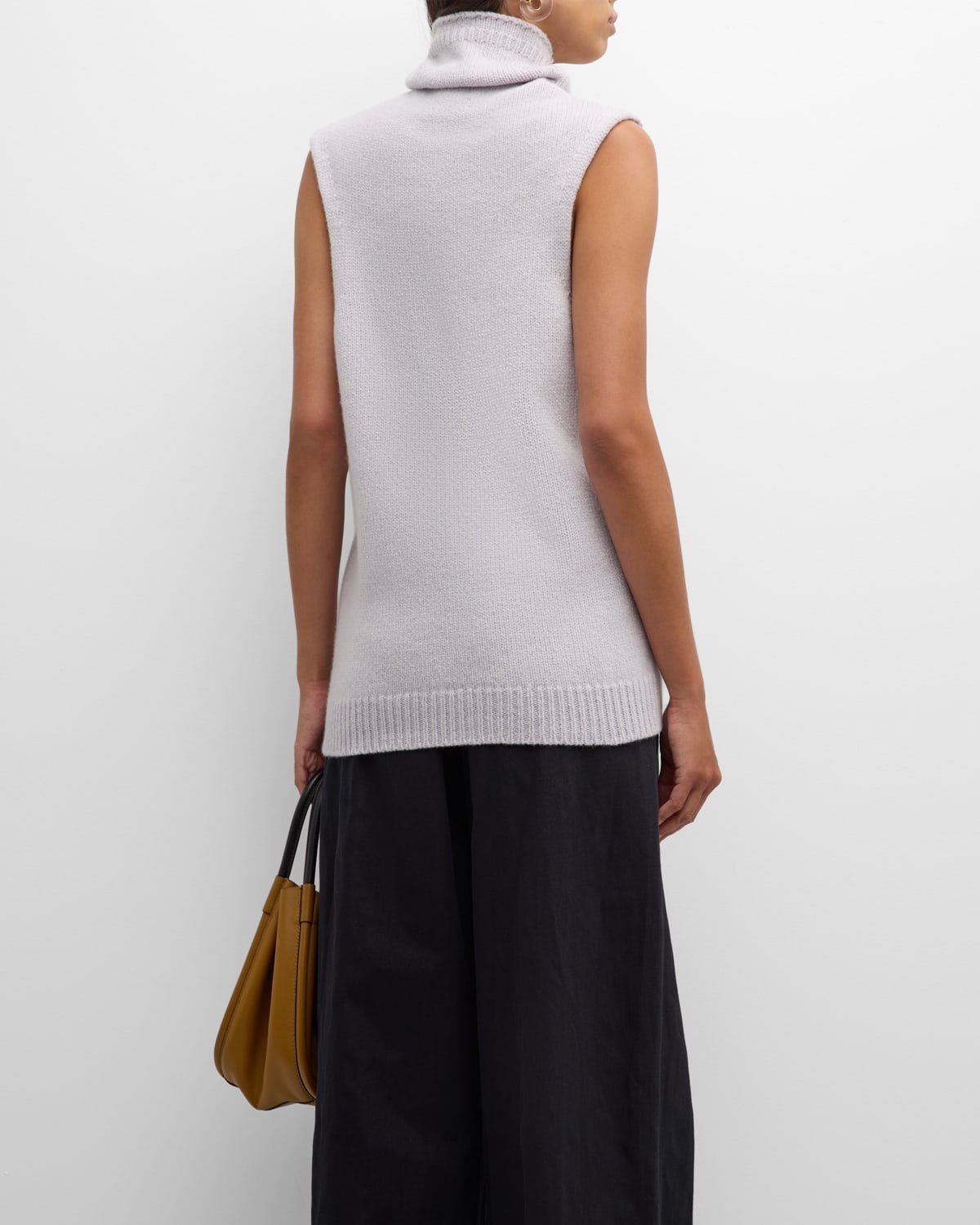 Teenage Sleeveless Wool Turtleneck - 6