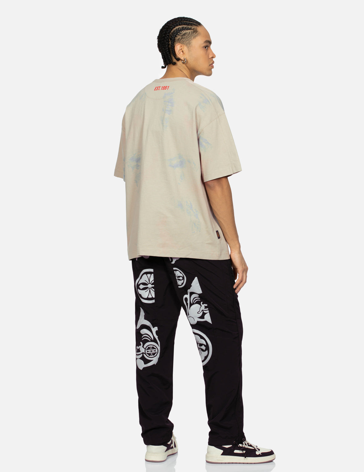 SEAGULL AND LOGO PRINT LOOSE FIT T-SHIRT - 4