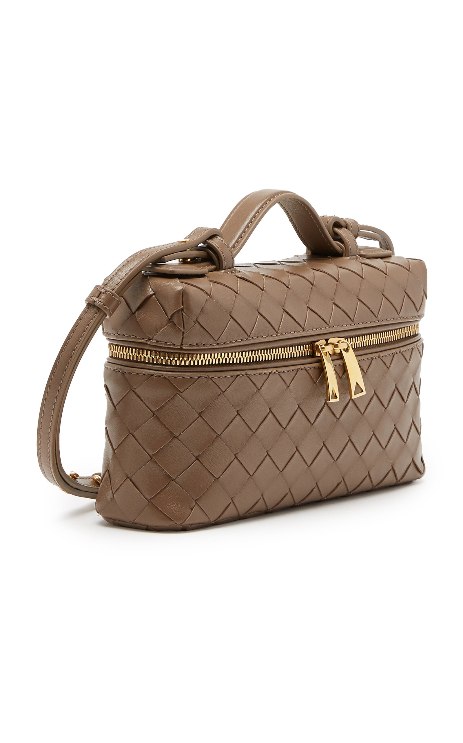Bang Bang Intrecciato Leather Vanity Case brown - 4