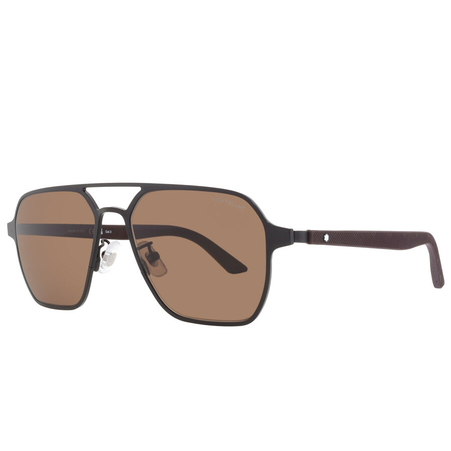 Montblanc Brown Navigator Men's Sunglasses MB0360S 002 56 - 2