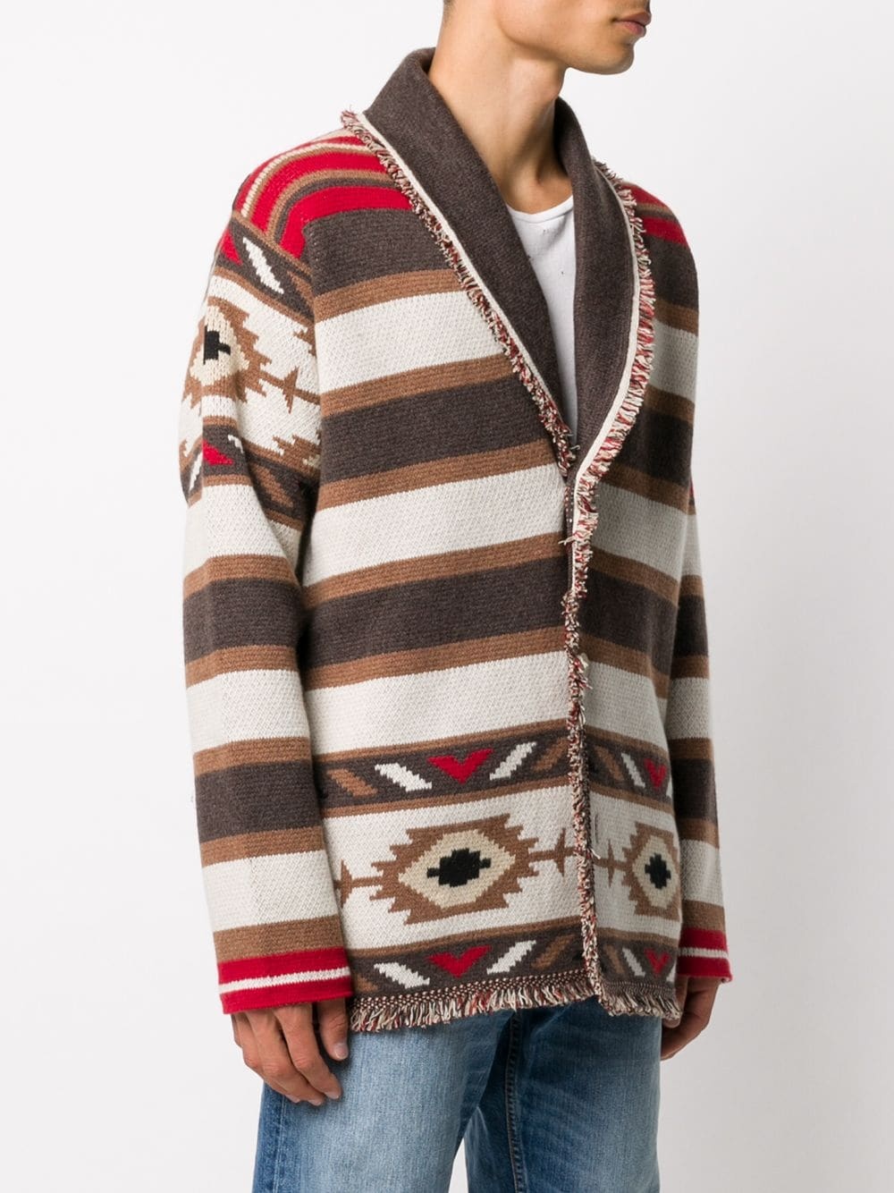 Aztec cashmere cardigan - 3