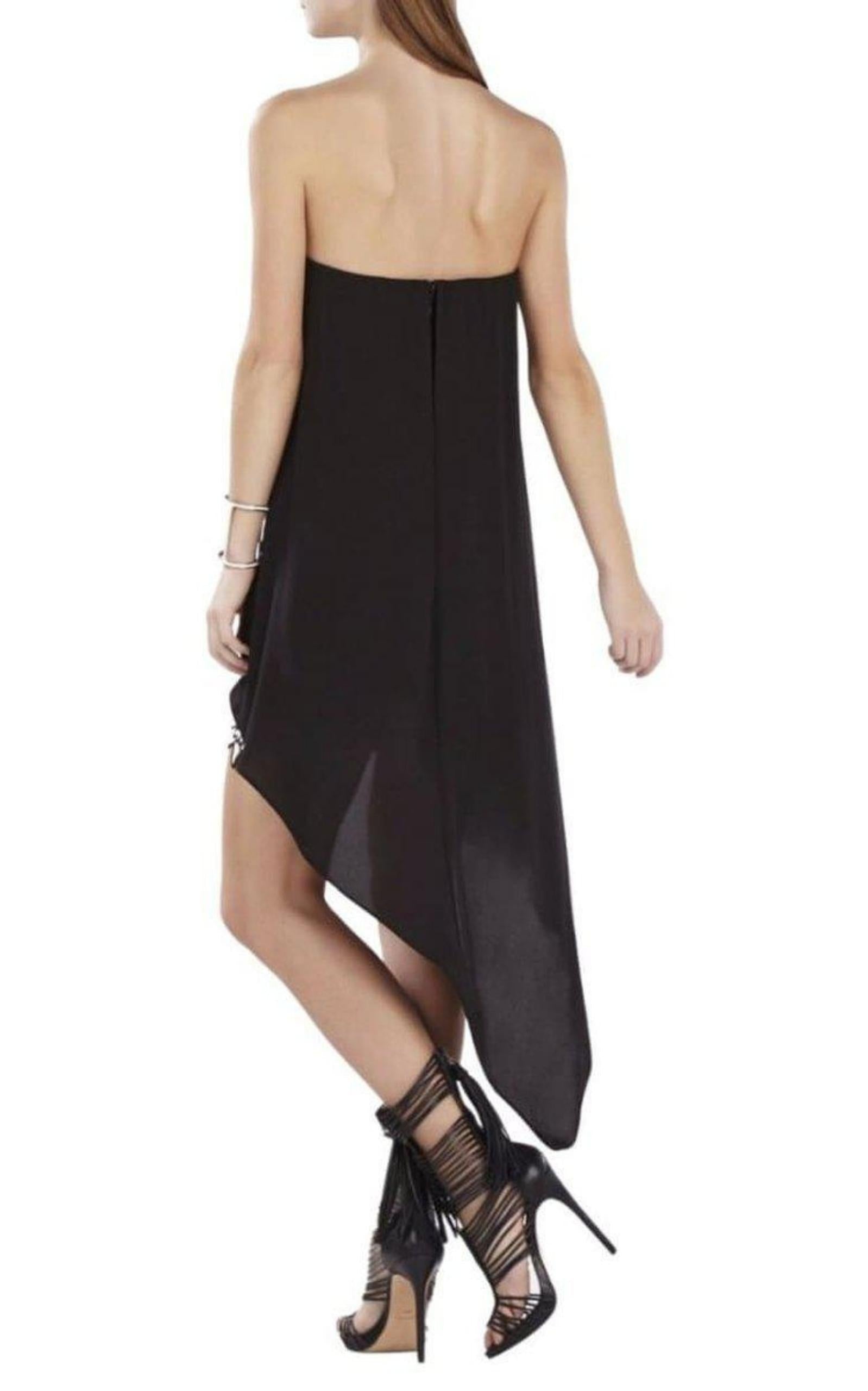 パーティードレス Krystin Strapless Asymmetrical Hem Dress Other Designers BCBGMAXAZRIA - Krystin Strapless