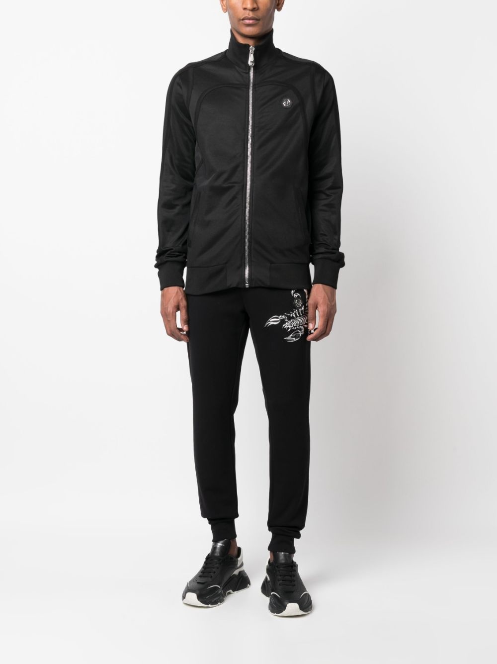 appliqué-detail bomber jacket - 2