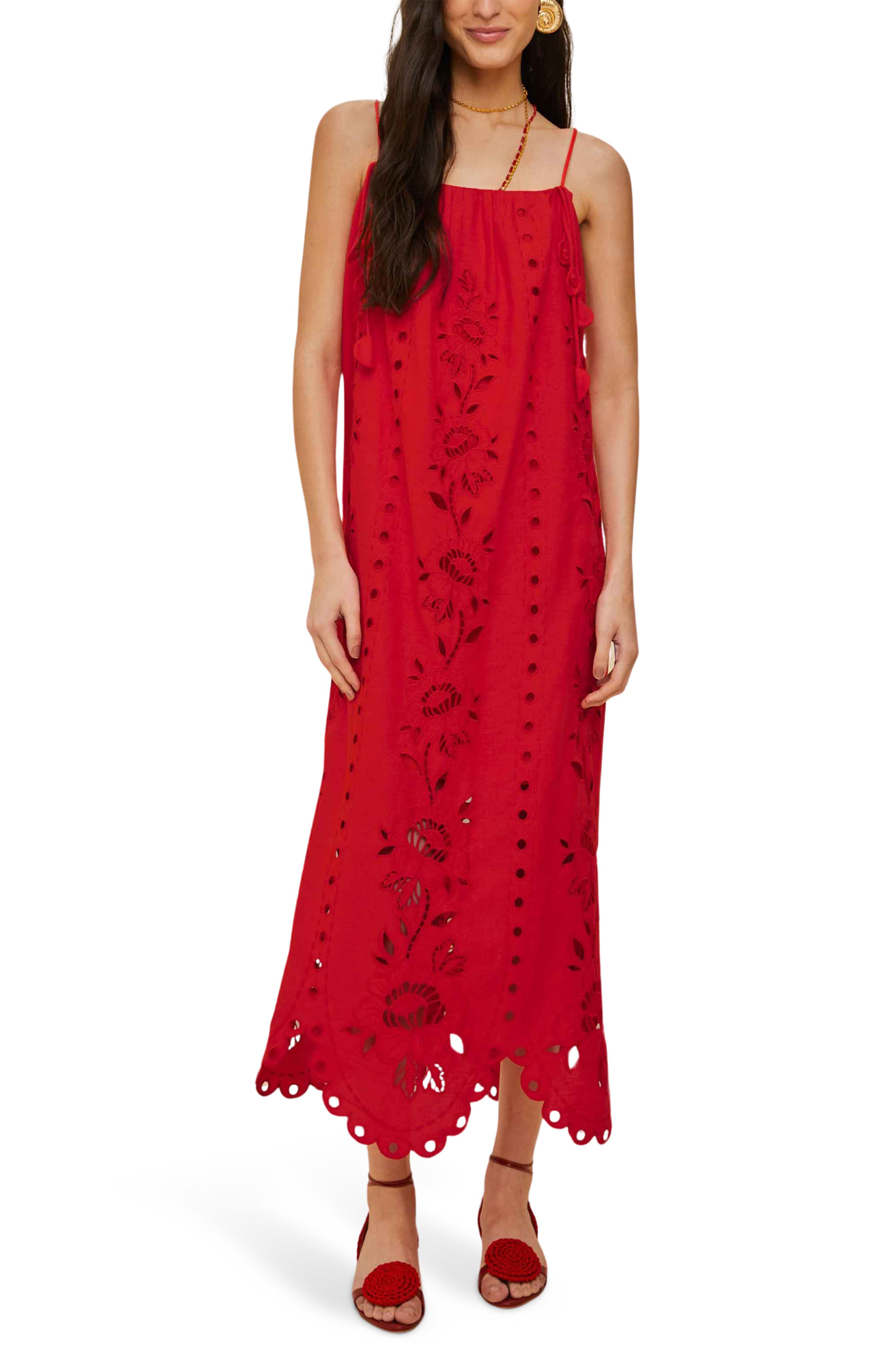 FARM Rio Richelieu Embroidered Maxi Sundress at Nordstrom - 1