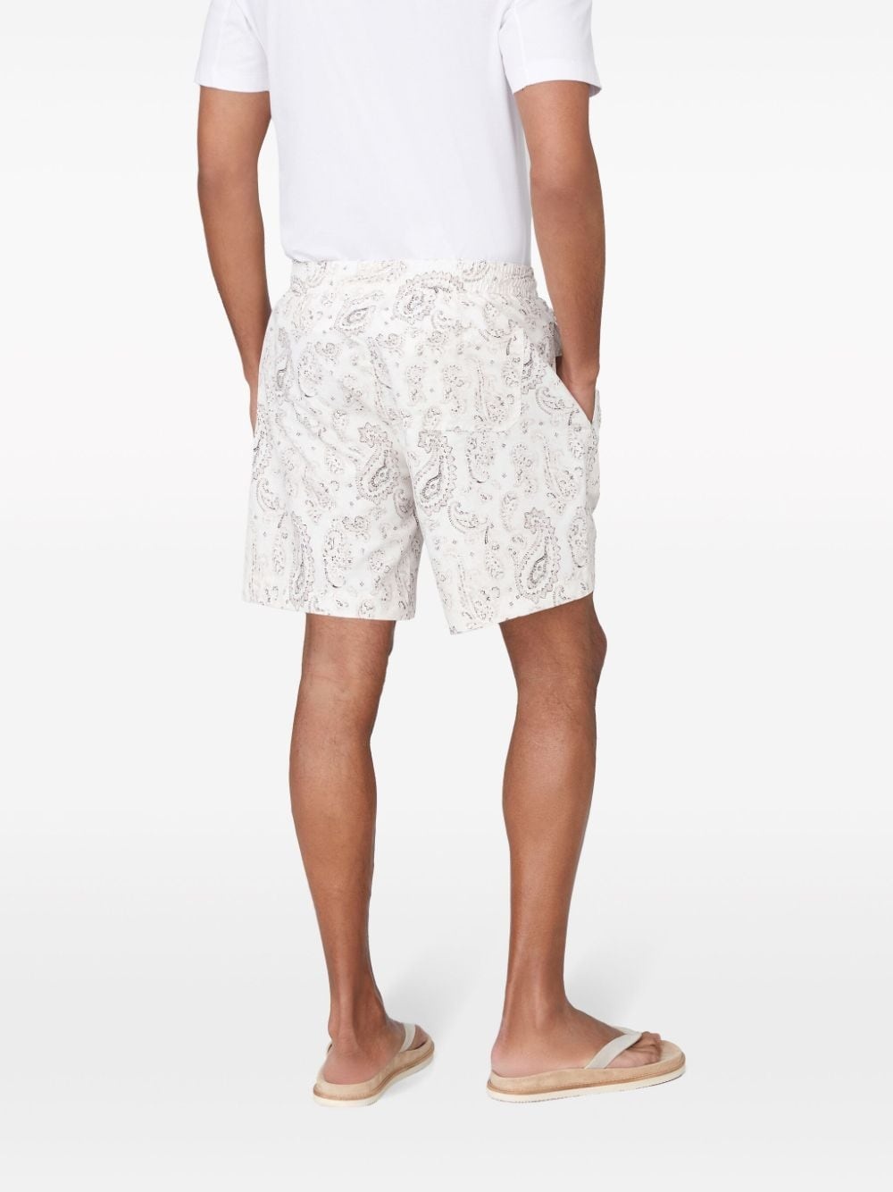 paisley-print swim shorts - 4
