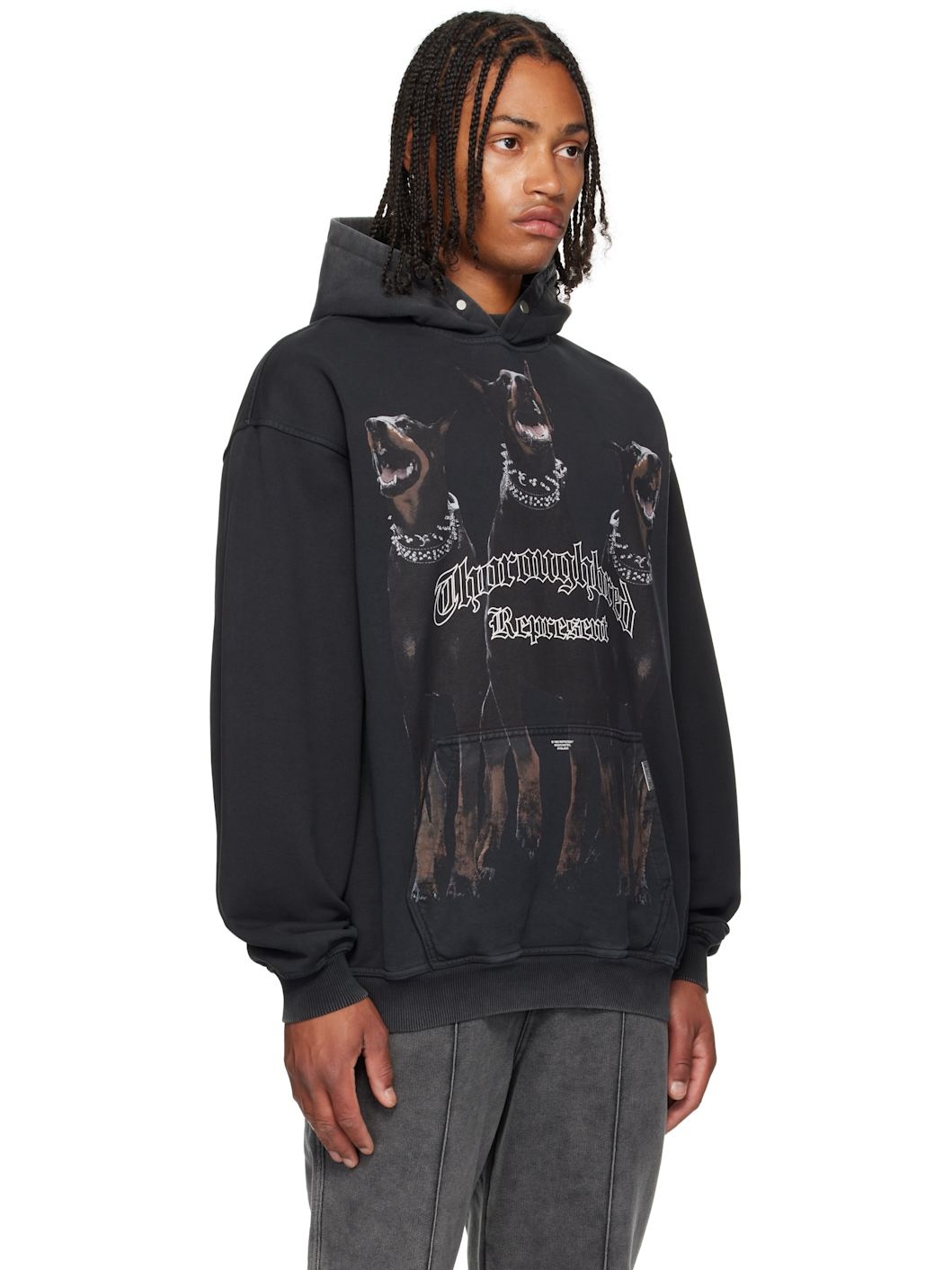Black 'Thoroughbred' Hoodie - 2