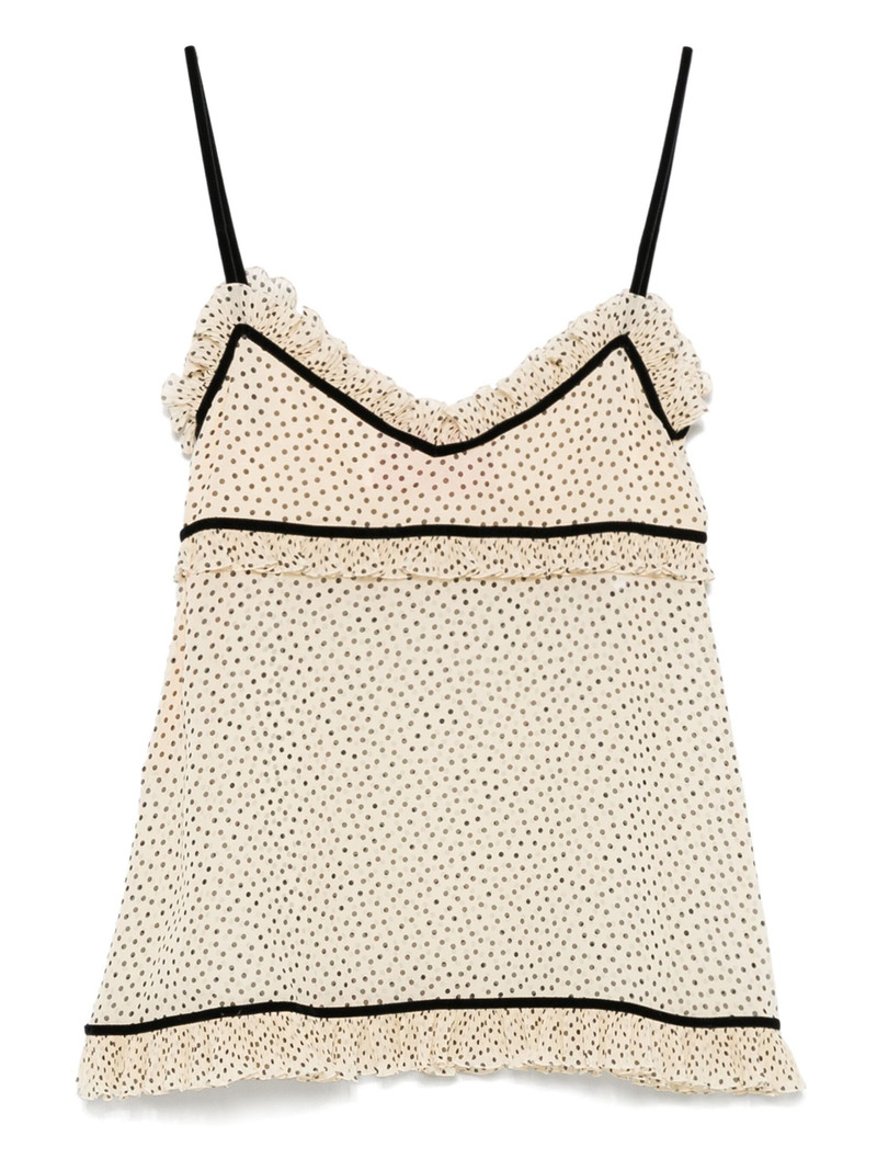 Valentino polka dot camisole outlook