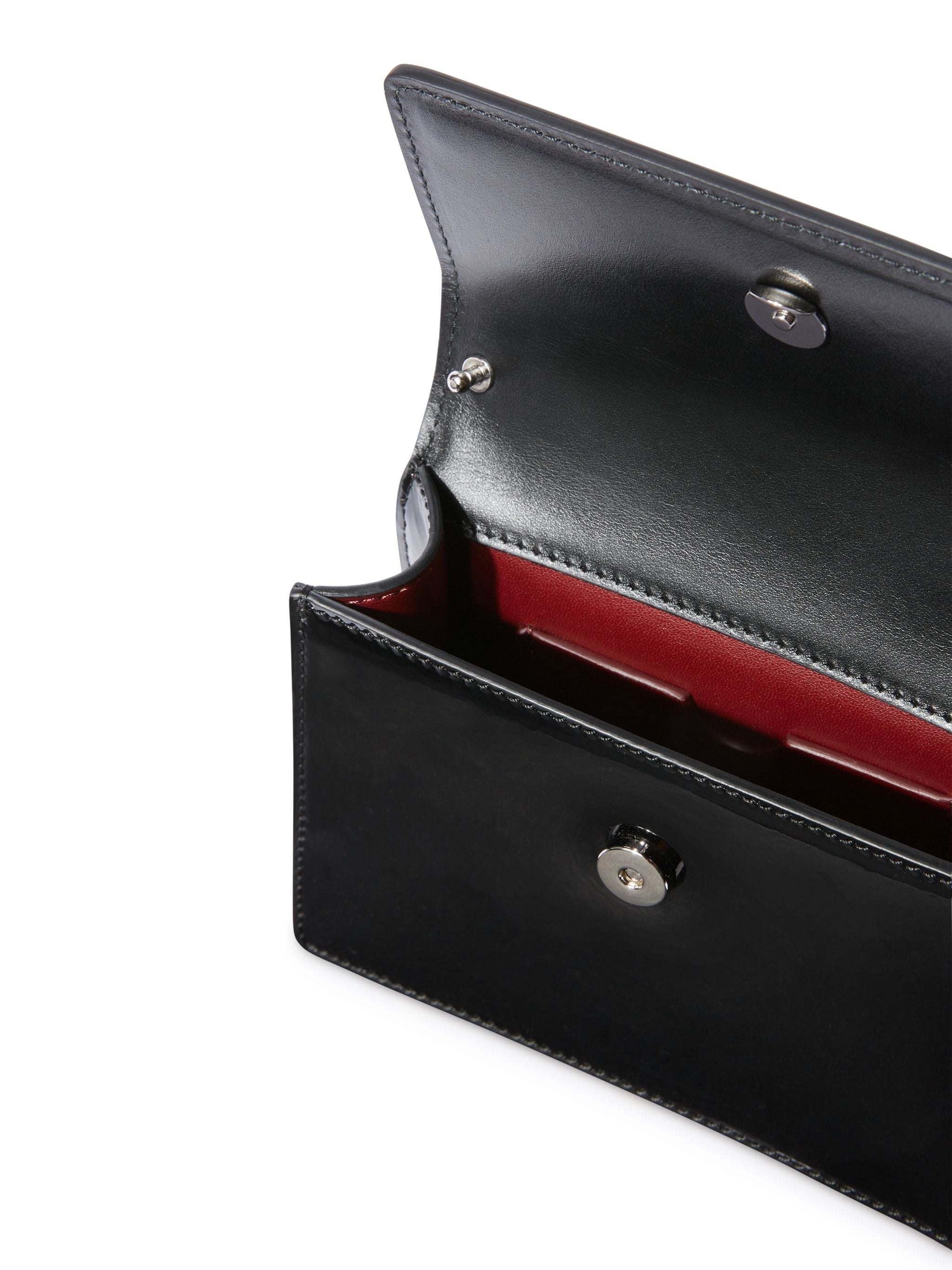 Black Patent Strass Baby Jitney Bag - 5
