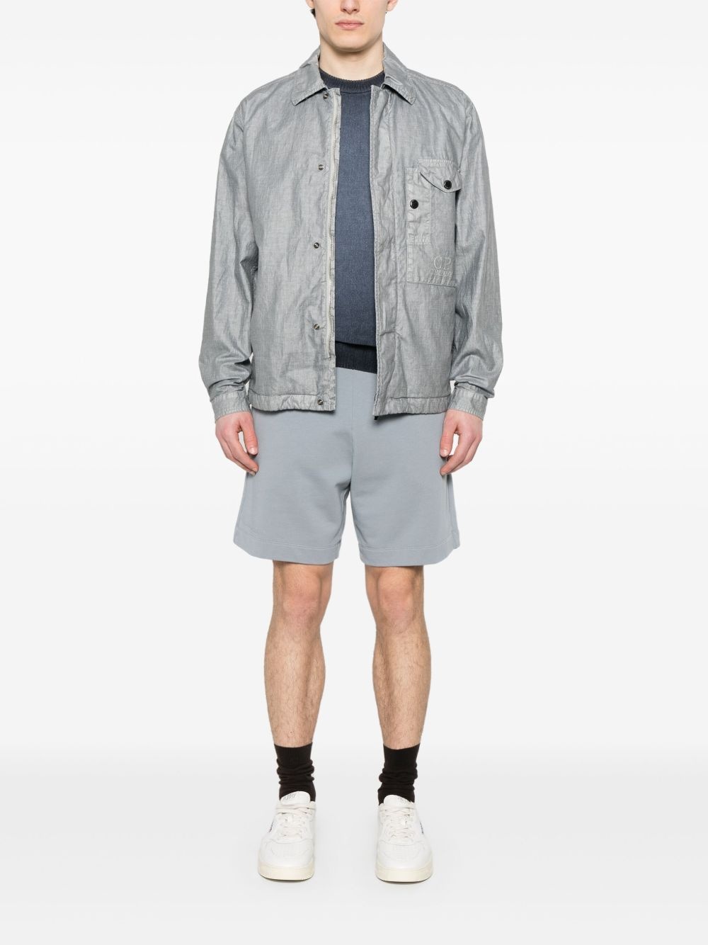 embroidered-logo jacket - 2