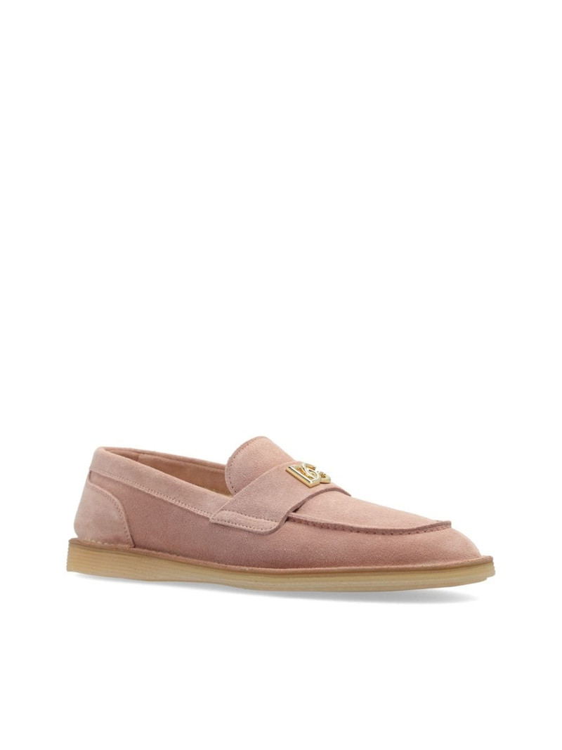 Dolce & Gabbana logo-lettering loafers outlook