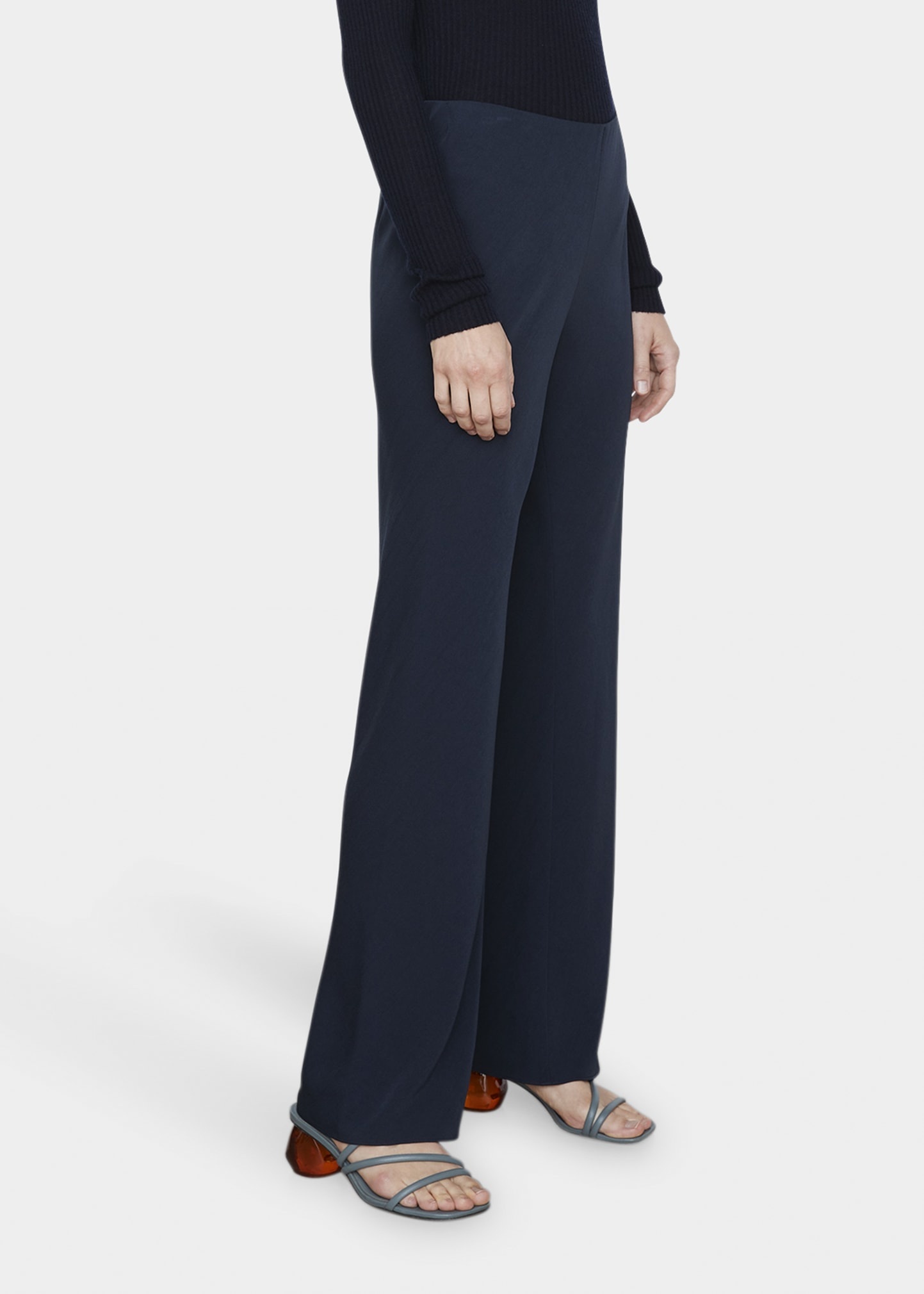 High-Waist Wide-Leg Bias Pants - 3