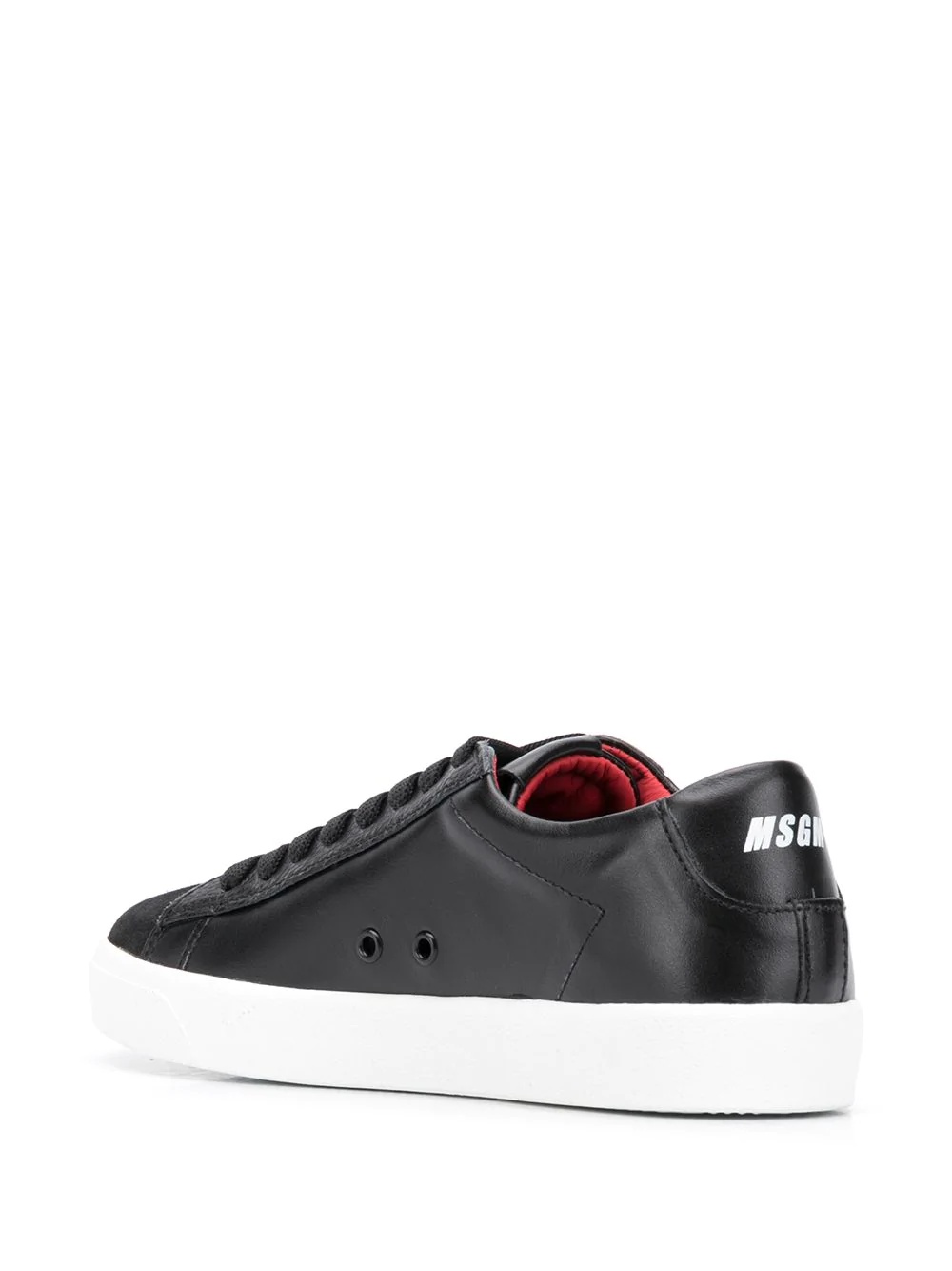 M appliqué low-top sneakers - 3