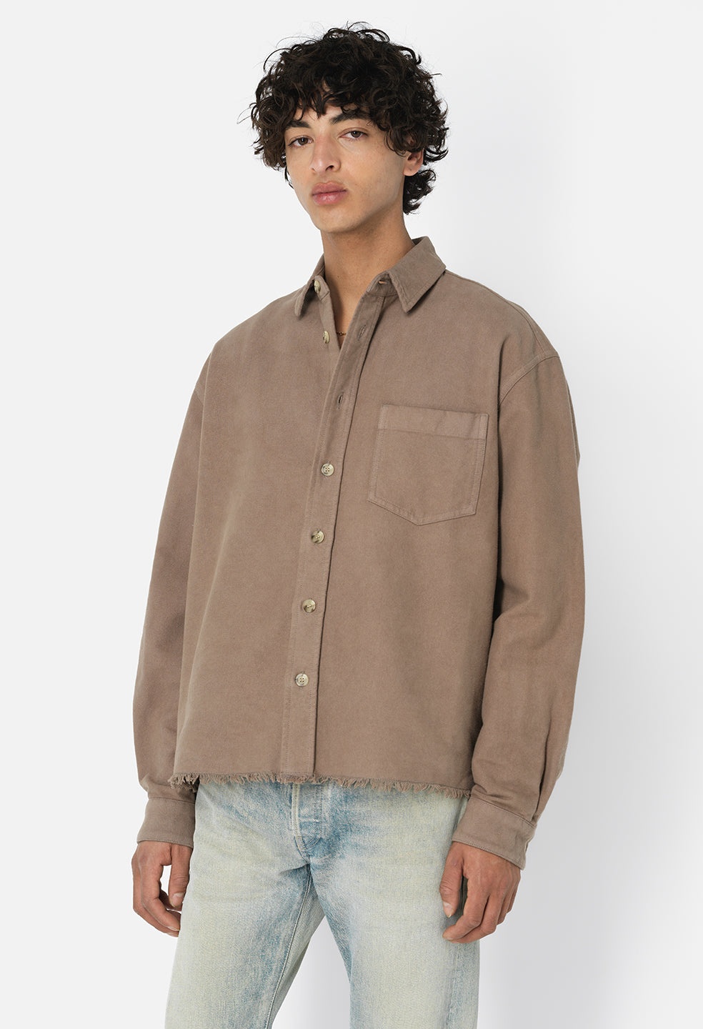 SOLID HEMI OVERSIZED SHIRT - 3