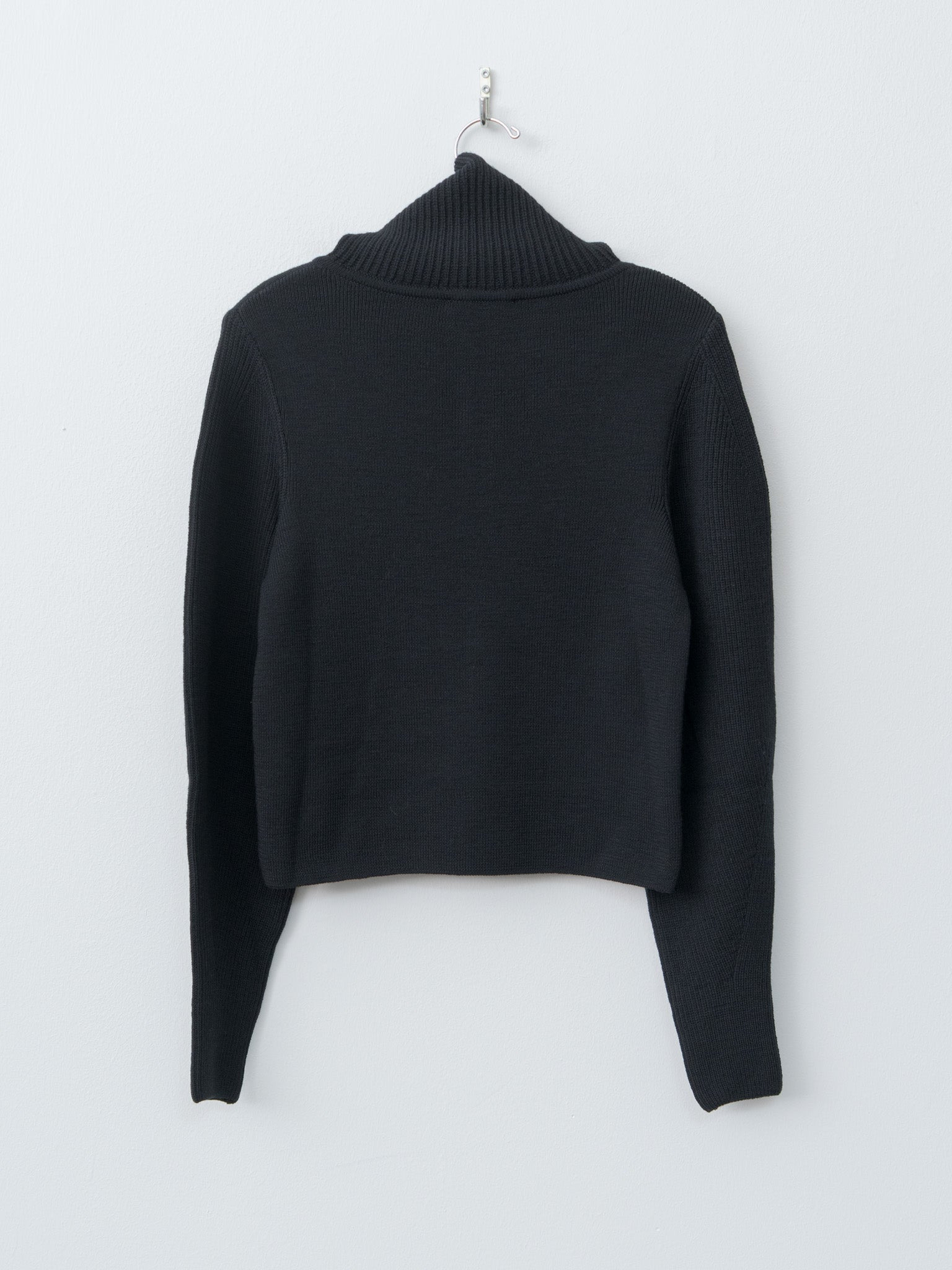 Zipped Sweater - Black - 8