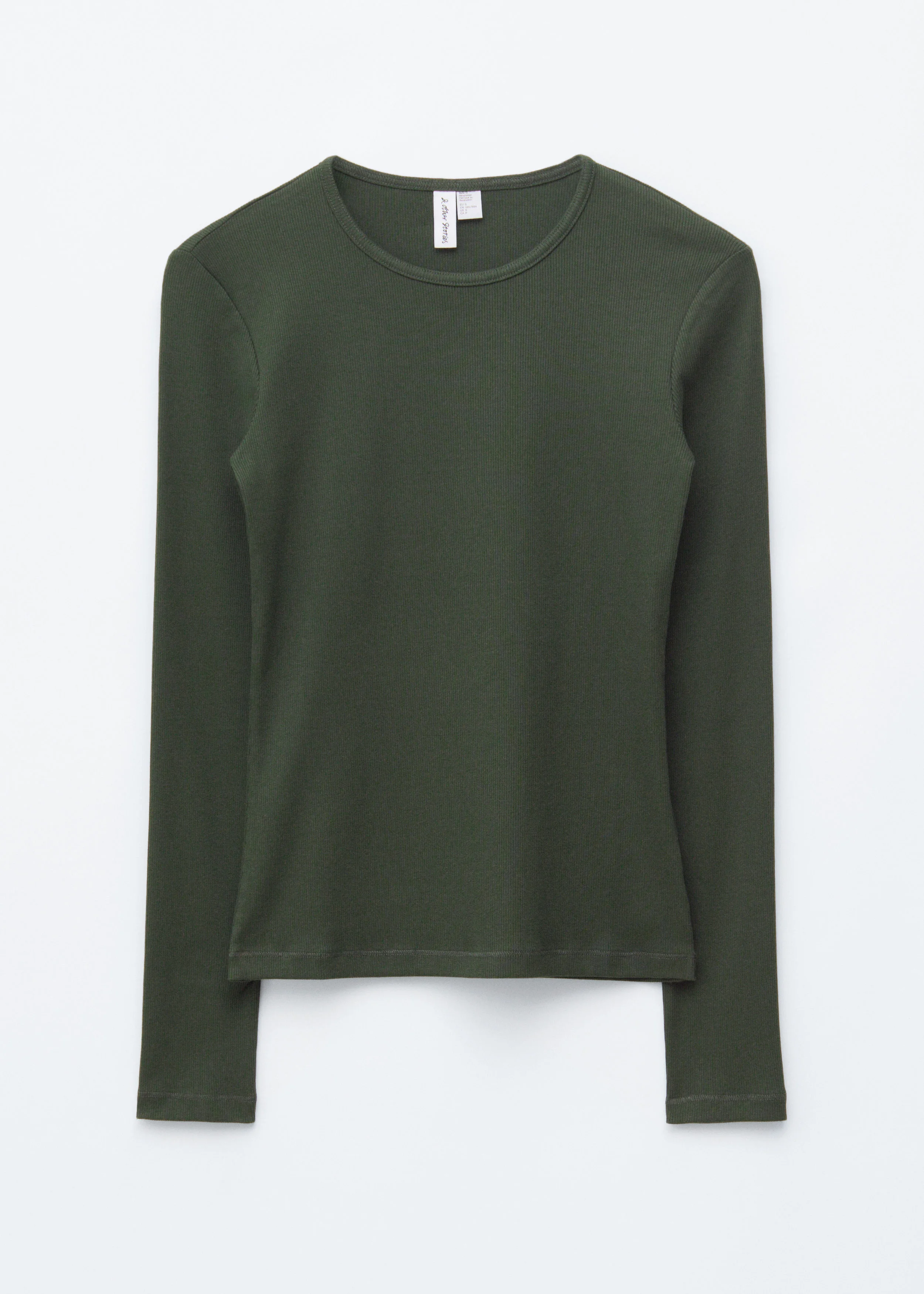 Ribbed Long-Sleeve Top - 1