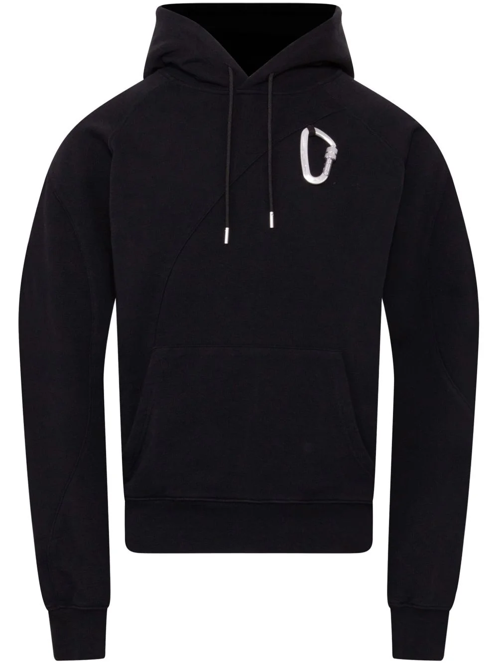 carabiner-detail hoodie - 1