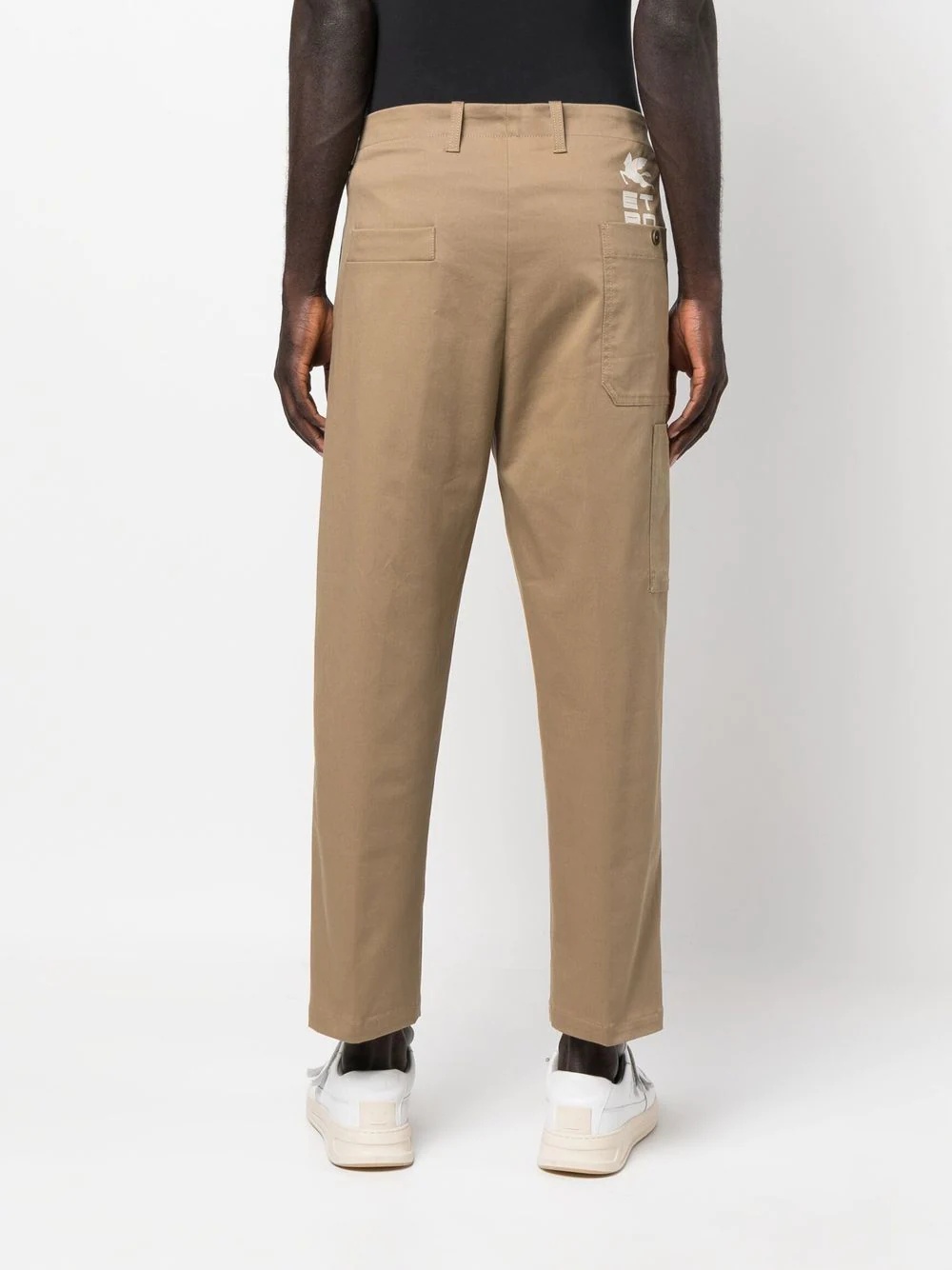 logo straight-leg trousers - 4