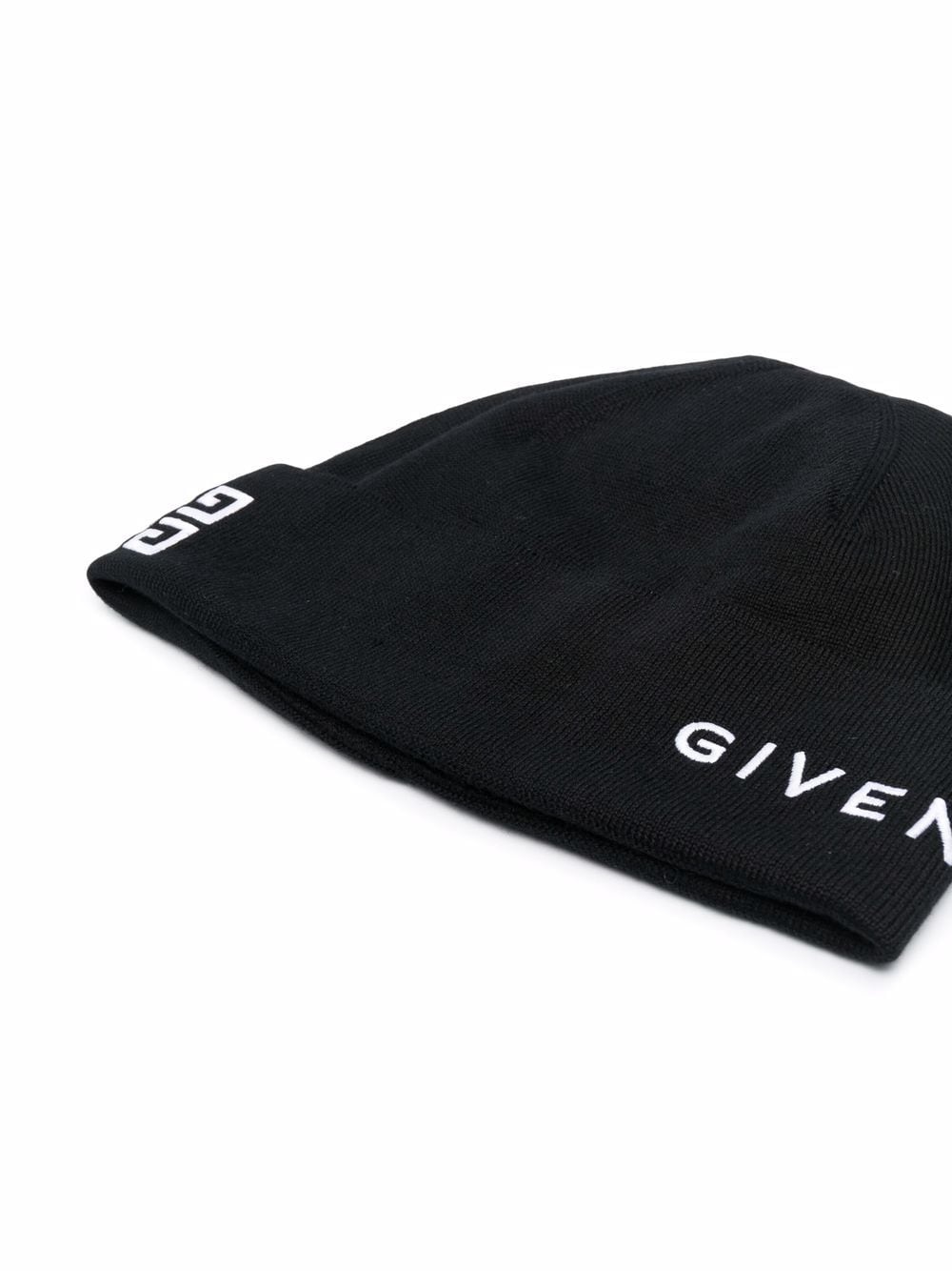 embroidered-logo wool beanie - 2