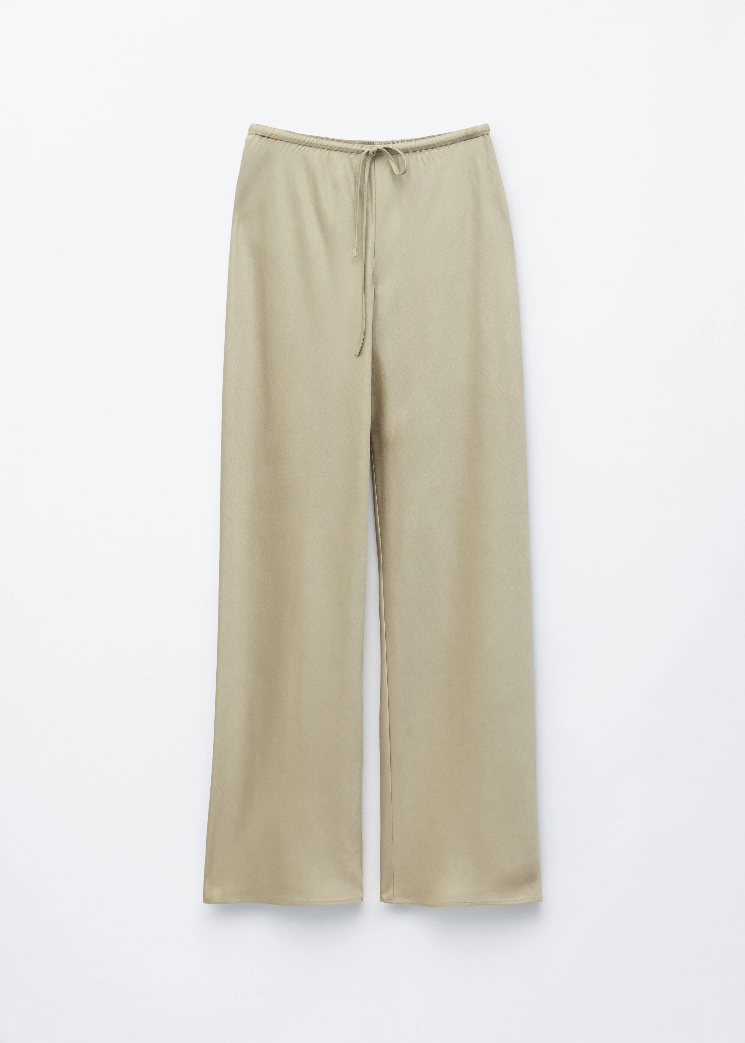 Satin Pull-On Trousers - 1
