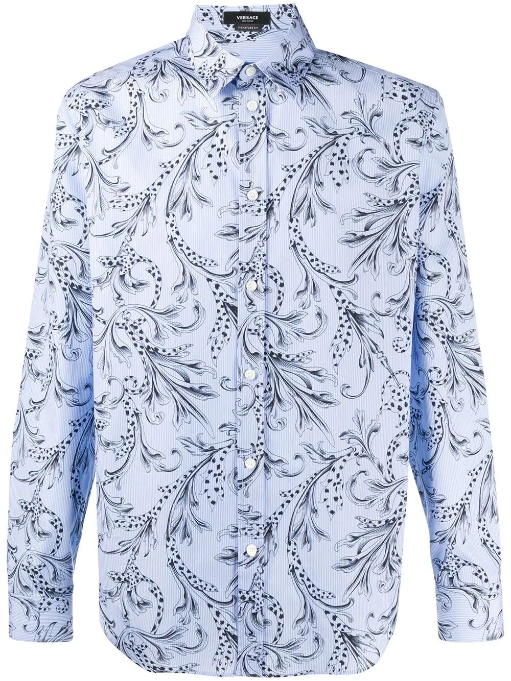 Barocco print shirt - 1