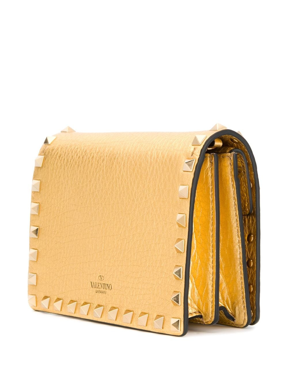 metallic Rockstud crossbody bag - 3