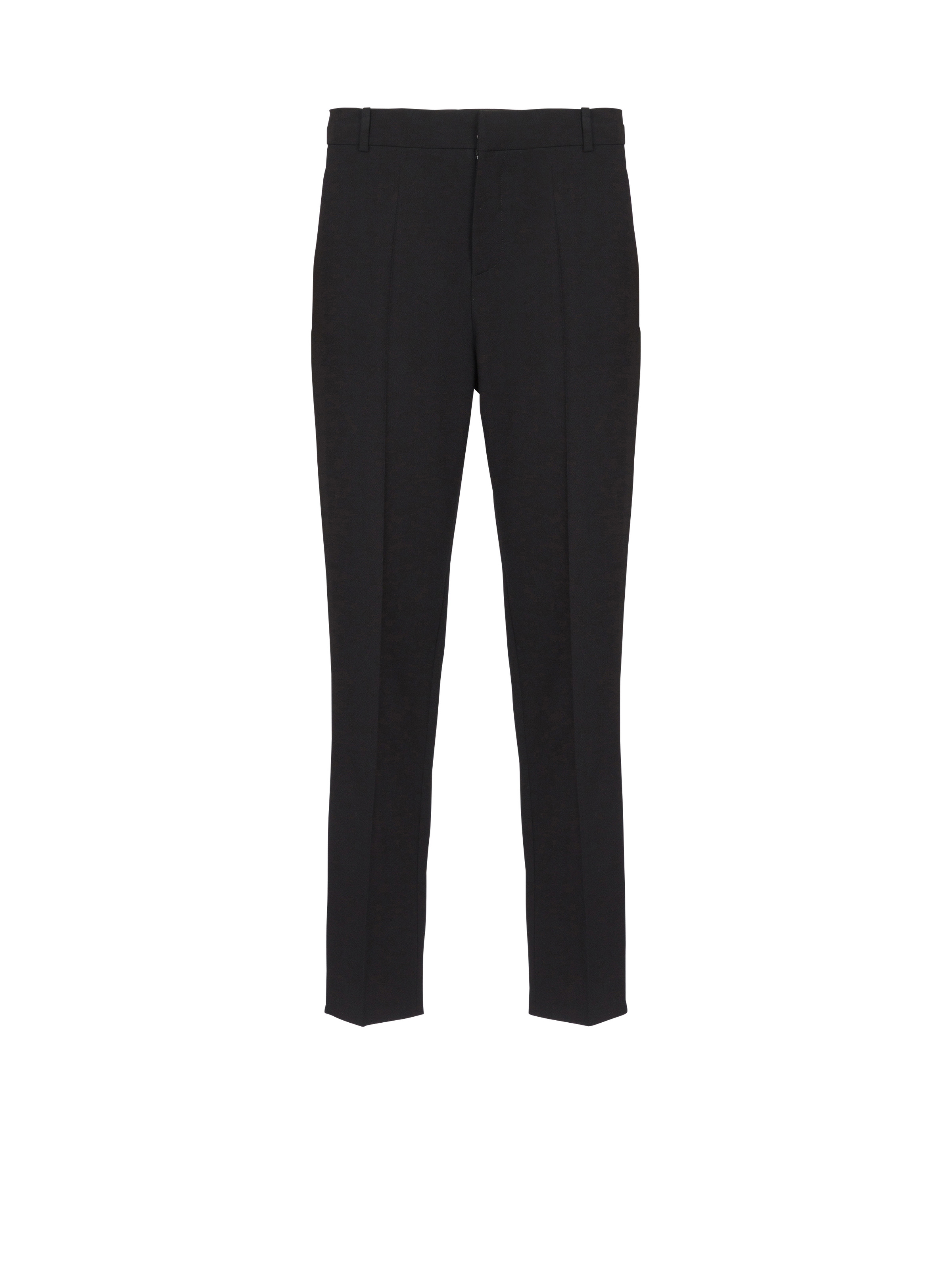 Double wool crepe trousers - 1