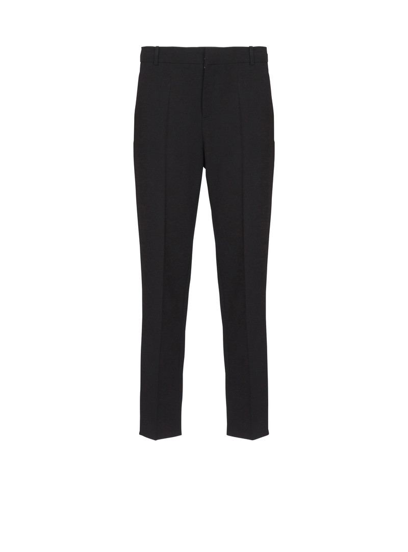 Double wool crepe trousers - 1