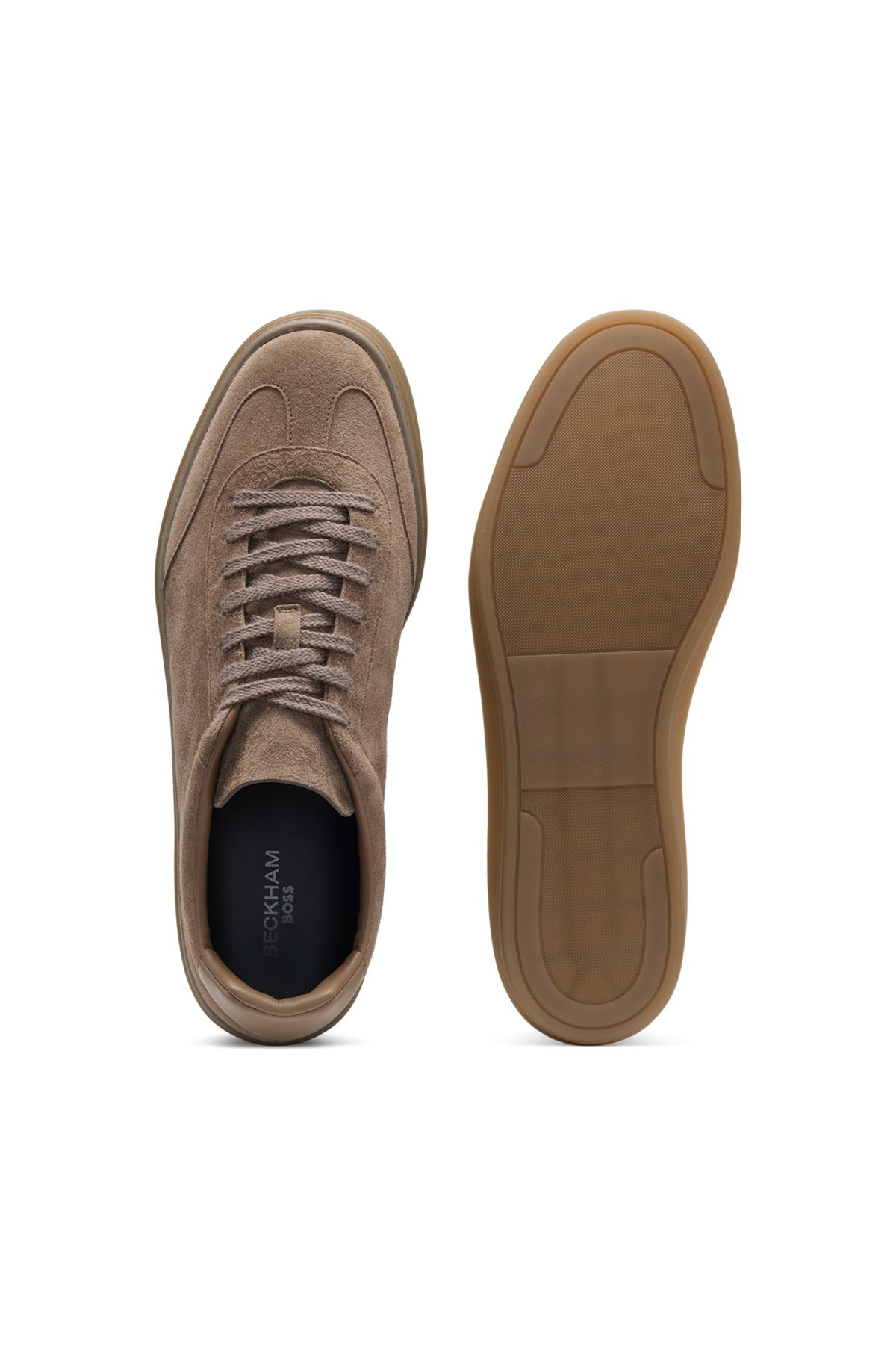 BECKHAM X BOSS LOW-TOP TRAINERS IN SUEDE - 4
