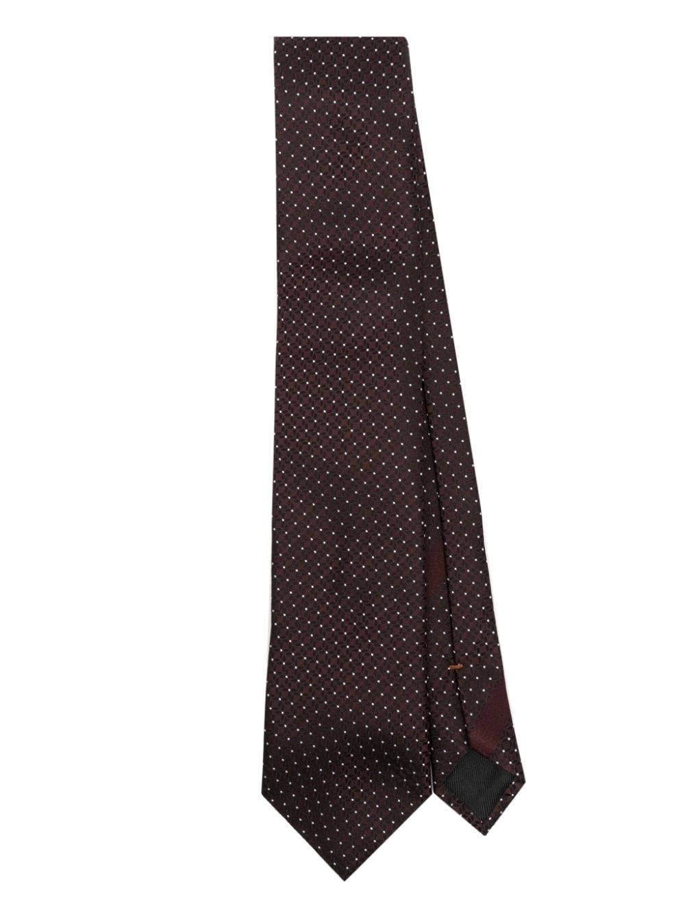 polka dot print tie - 1