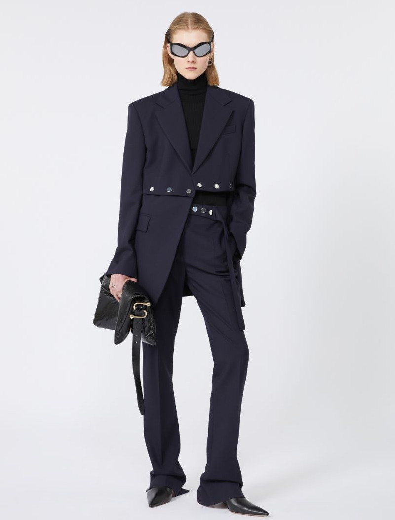 Sportmax Cigarette trousers - MIDNIGHTBLUE outlook