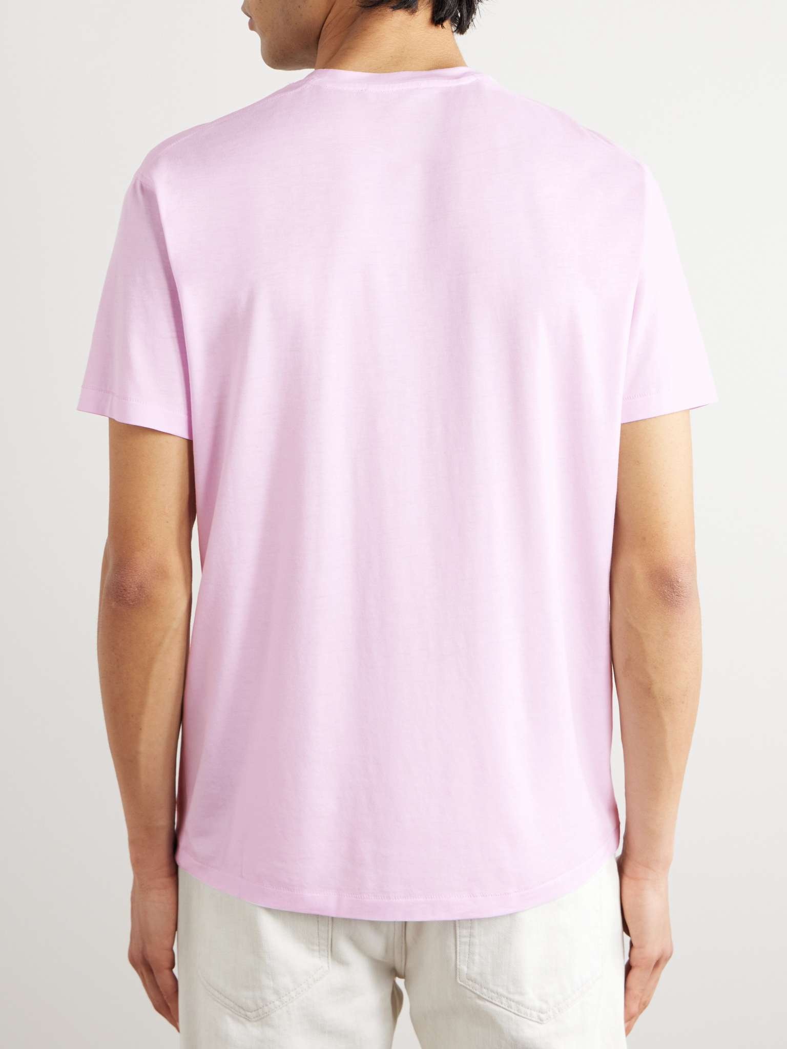 Slim-Fit Lyocell and Cotton-Blend Jersey T-Shirt - 4