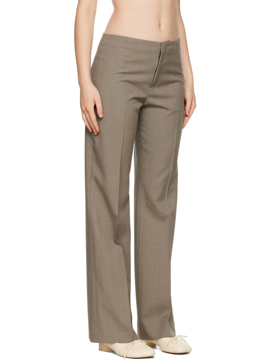 Gray Aspect Trousers - 2