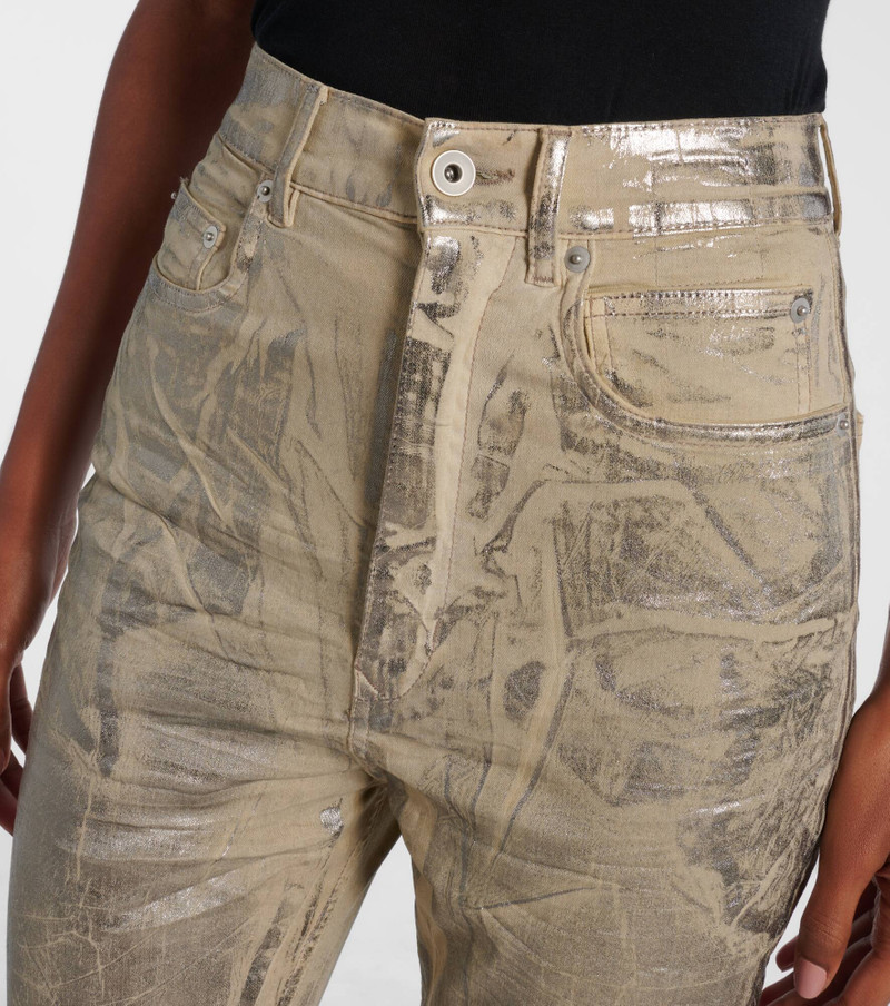 Bolan coated high-rise bootcut jeans 4