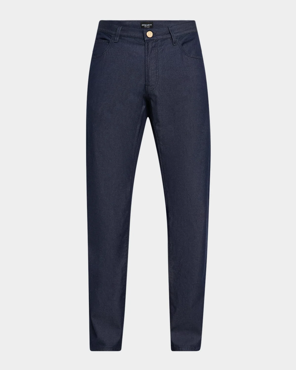 Men's Cotton-Silk 5-Pocket Pants - 1